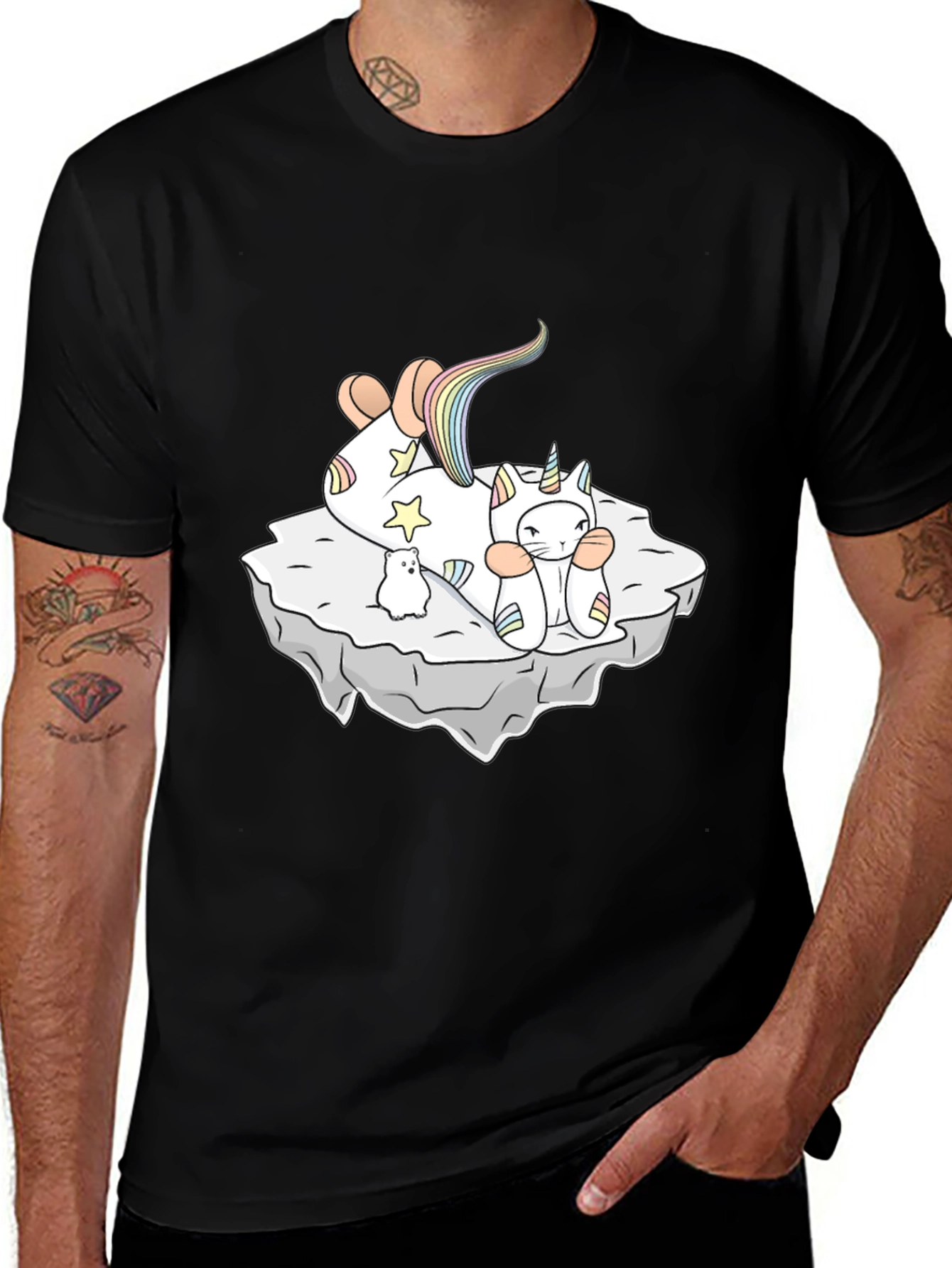 Variant 11 of Unicorn Cat T-Shirt - Whimsical Comfort