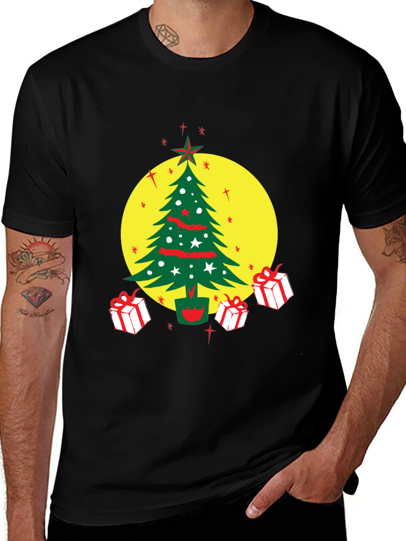 Festive Christmas Tree T-Shirt - Holiday Gift