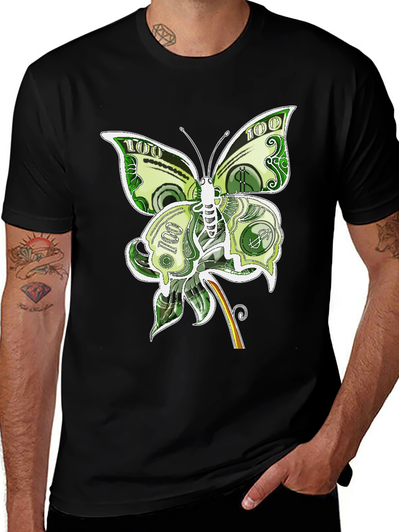 Variant 26 of Money Butterfly Graphic Print T-Shirt