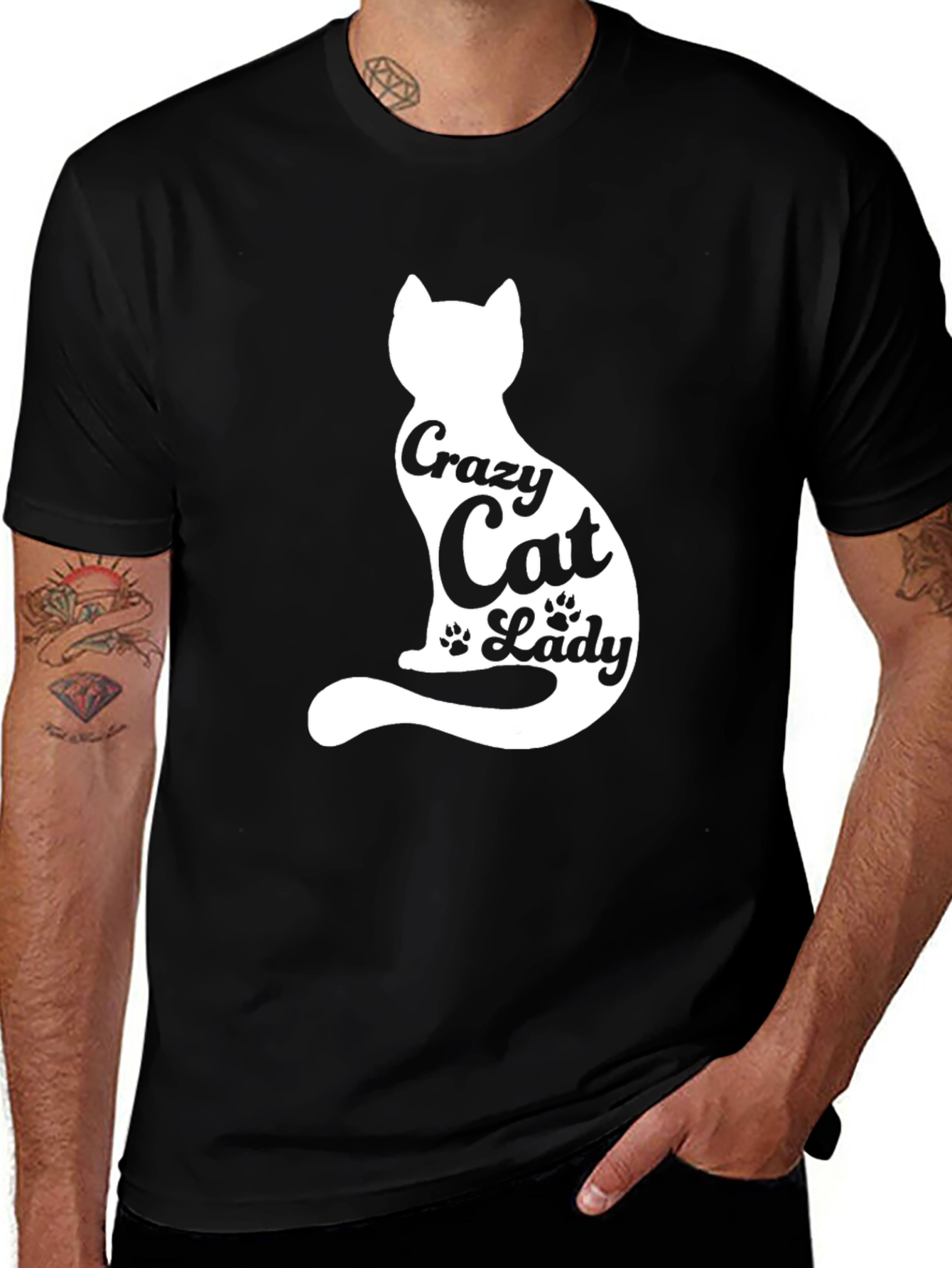 Variant 17 of Crazy Cat Lady T-Shirt - Soft Cotton Tee