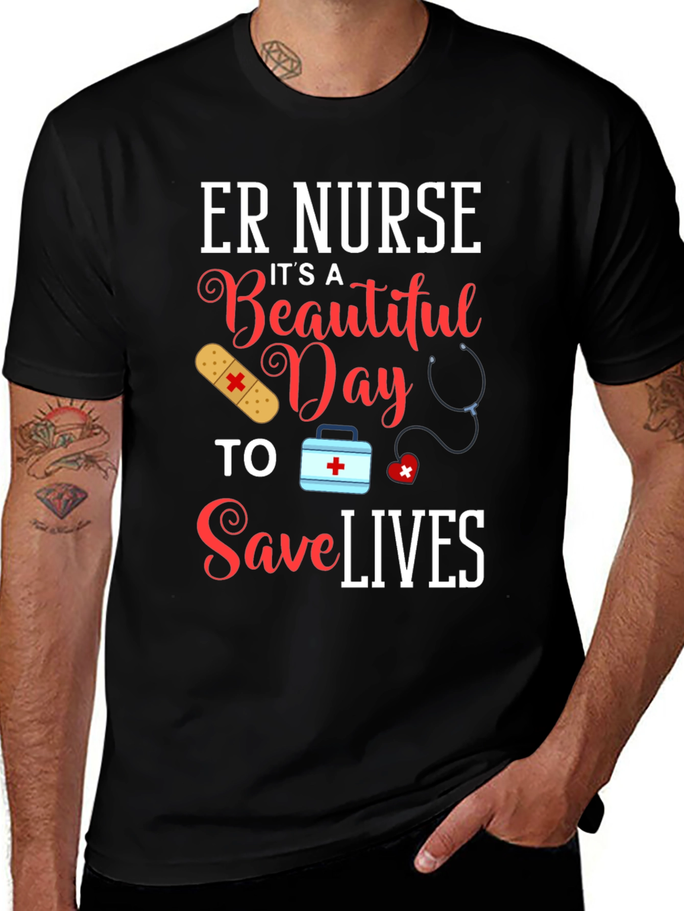 ER Nurse It's A Beautiful Day T-Shirt