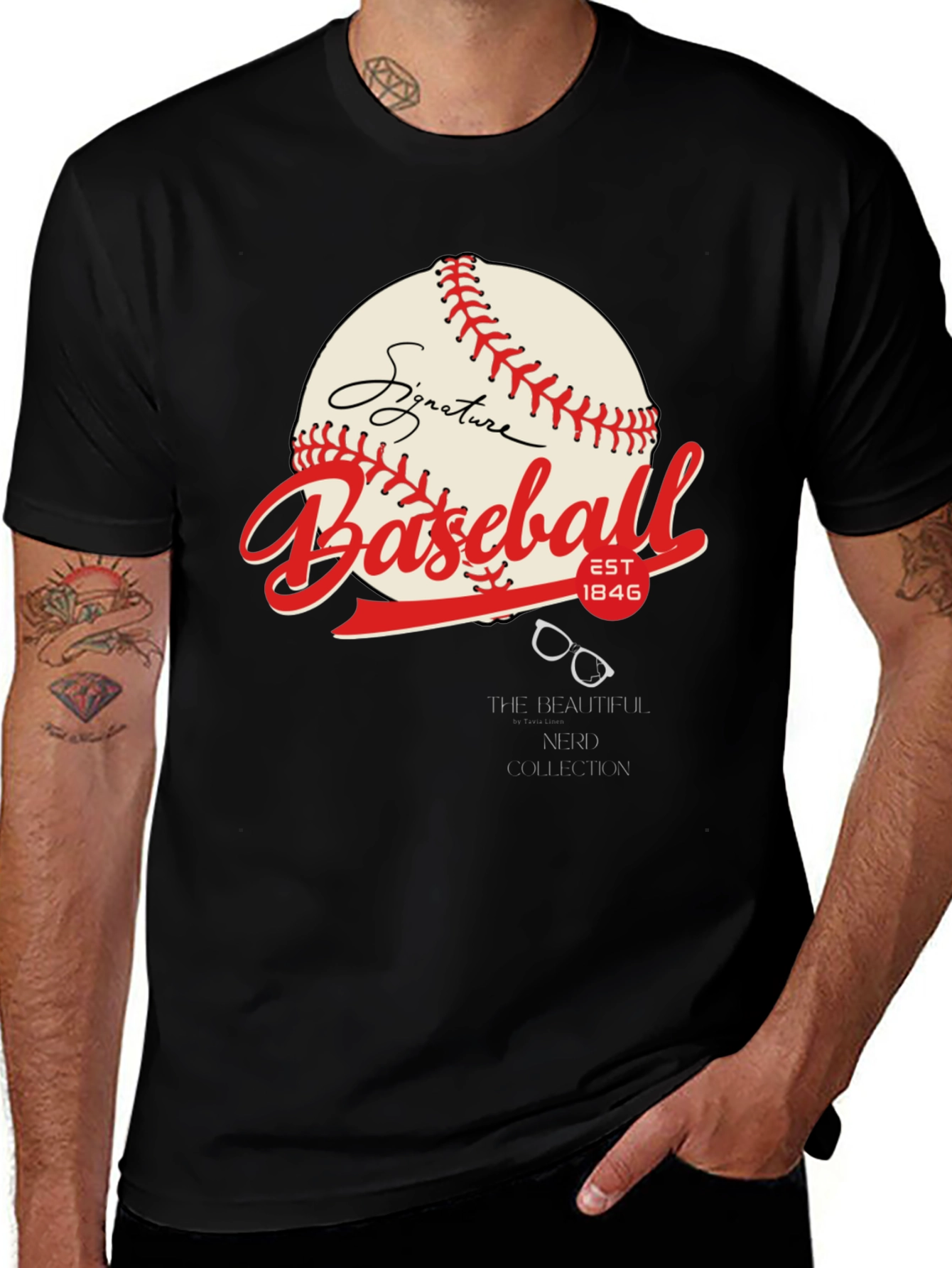 Variant 20 of Signature Baseball Graphic Tee