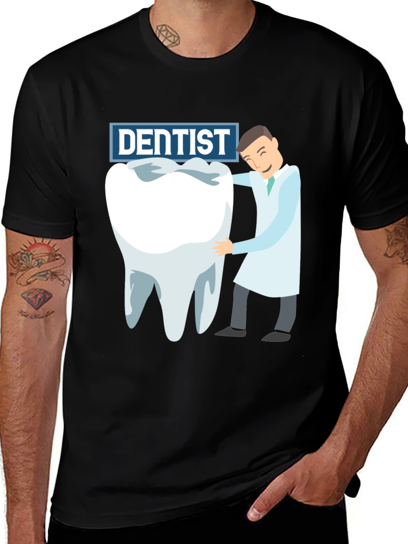 Variant 11 of Dentist Graphic Tee - Funny Tooth T-Shirt