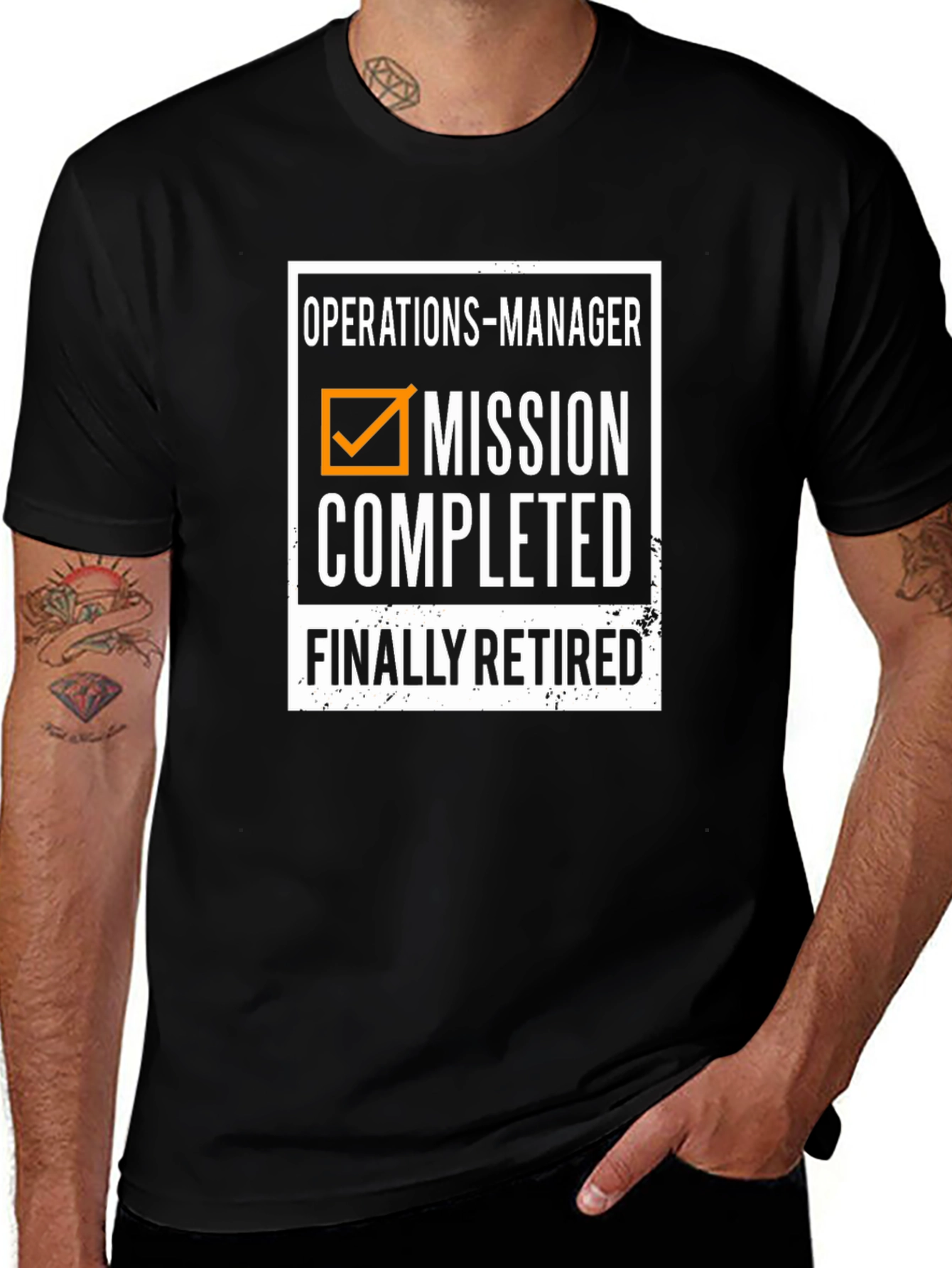 Variant 24 of Operations Manager Mission Completed Retired T-Shirt