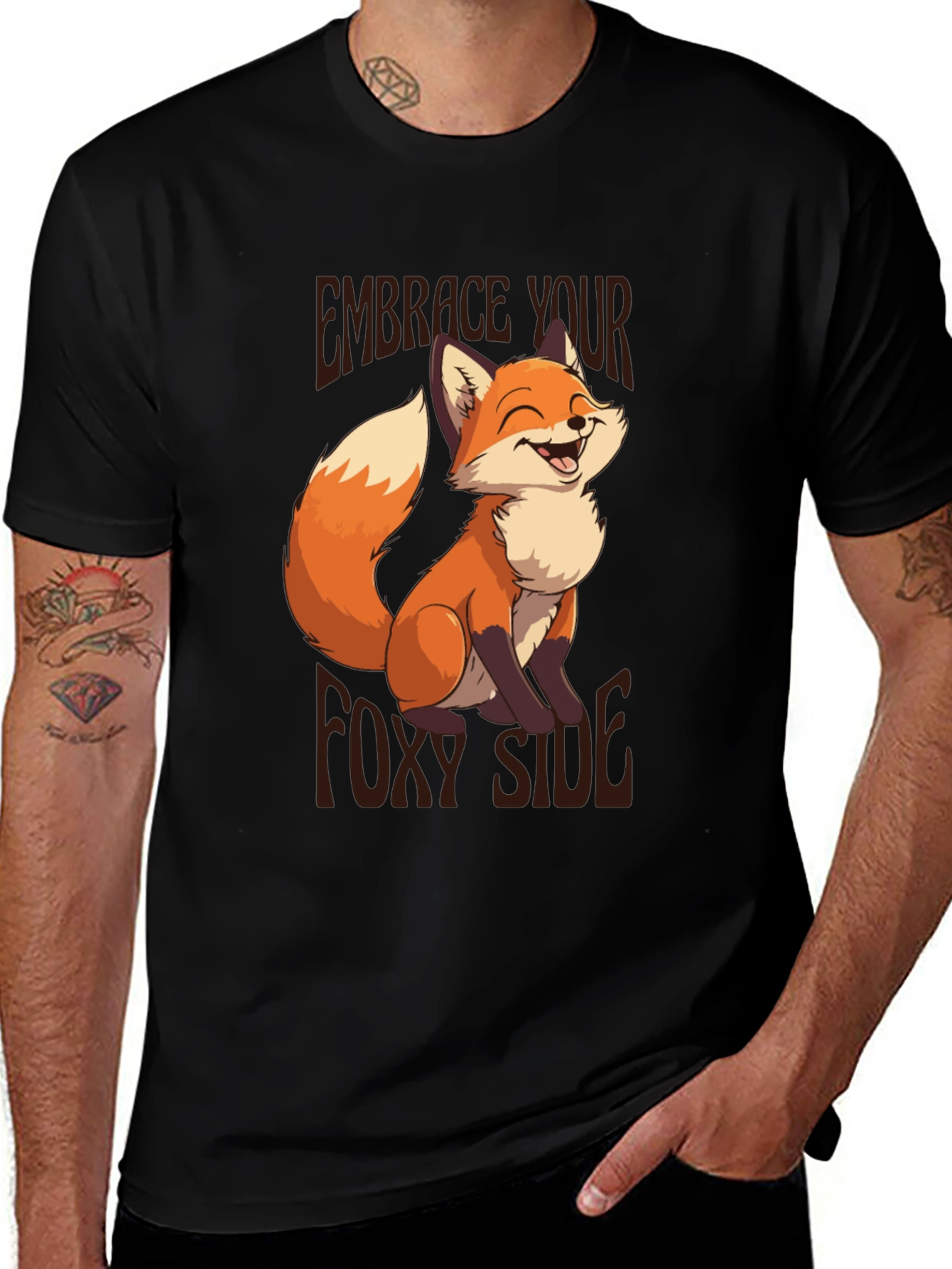 Variant 13 of Embrace Your Foxy Side T-Shirt - Fun Graphic Tee