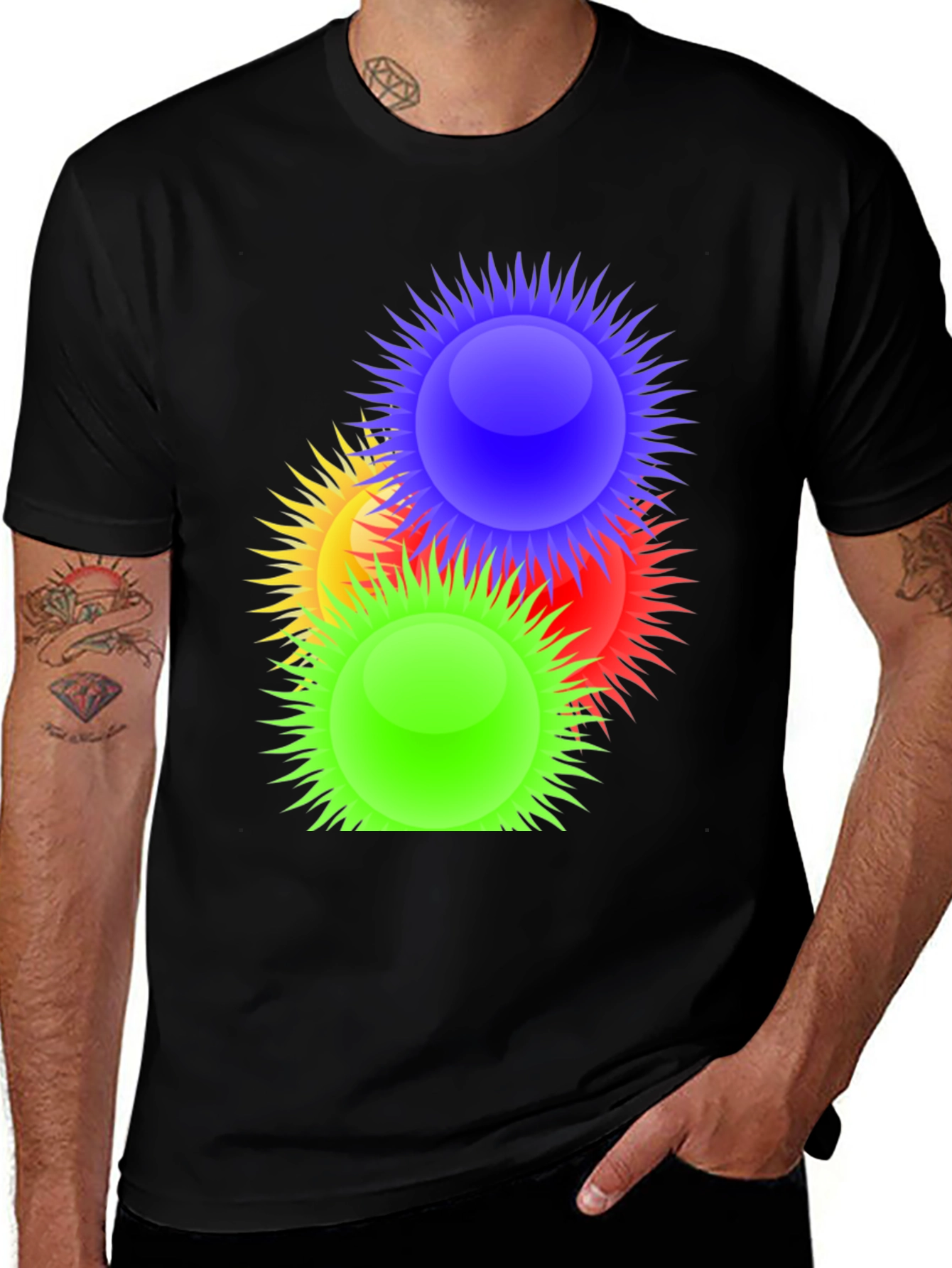 Variant 15 of Colorful Burst Graphic Tee
