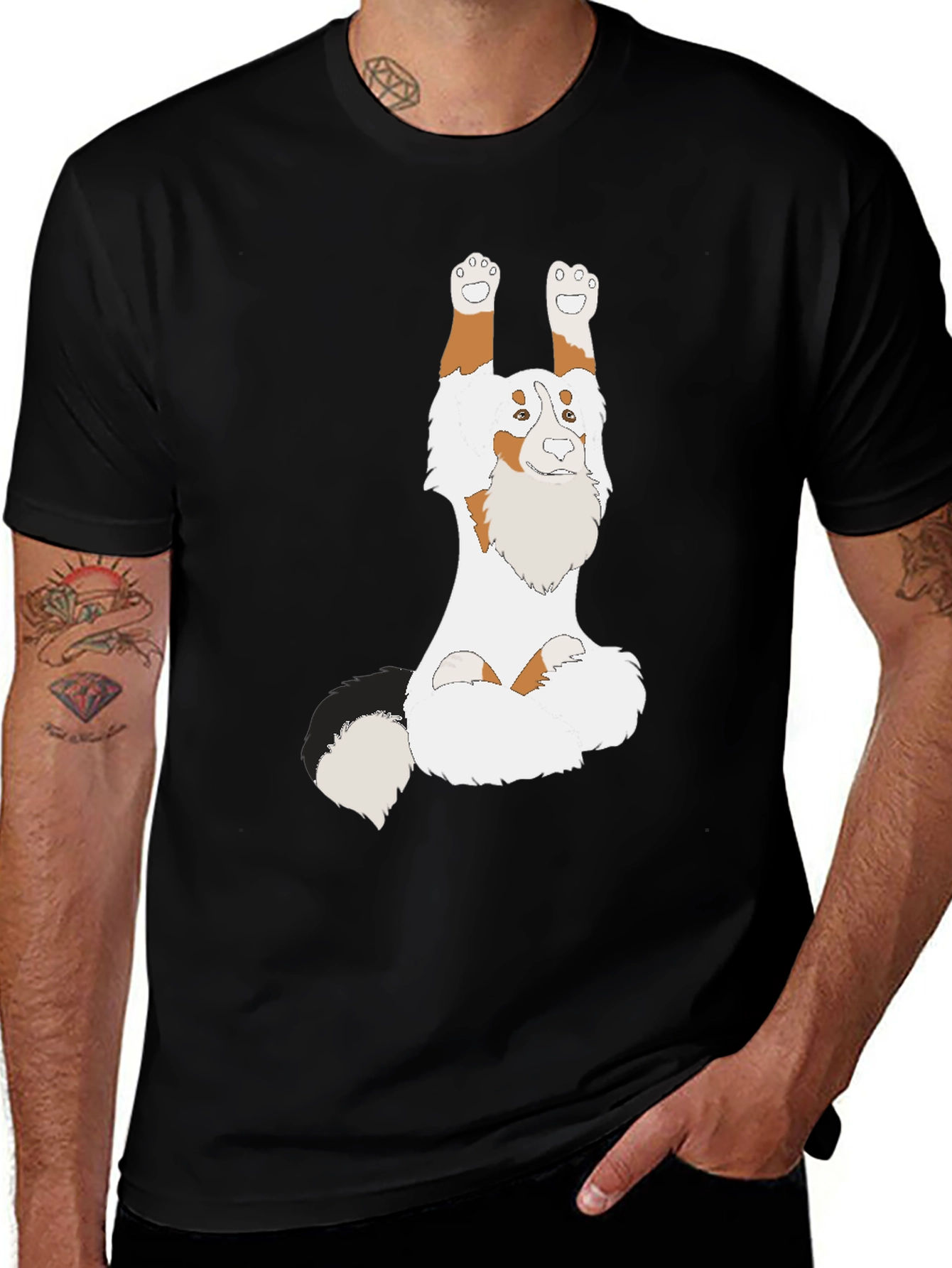Variant 12 of Funny Dog Yoga Pose T-Shirt