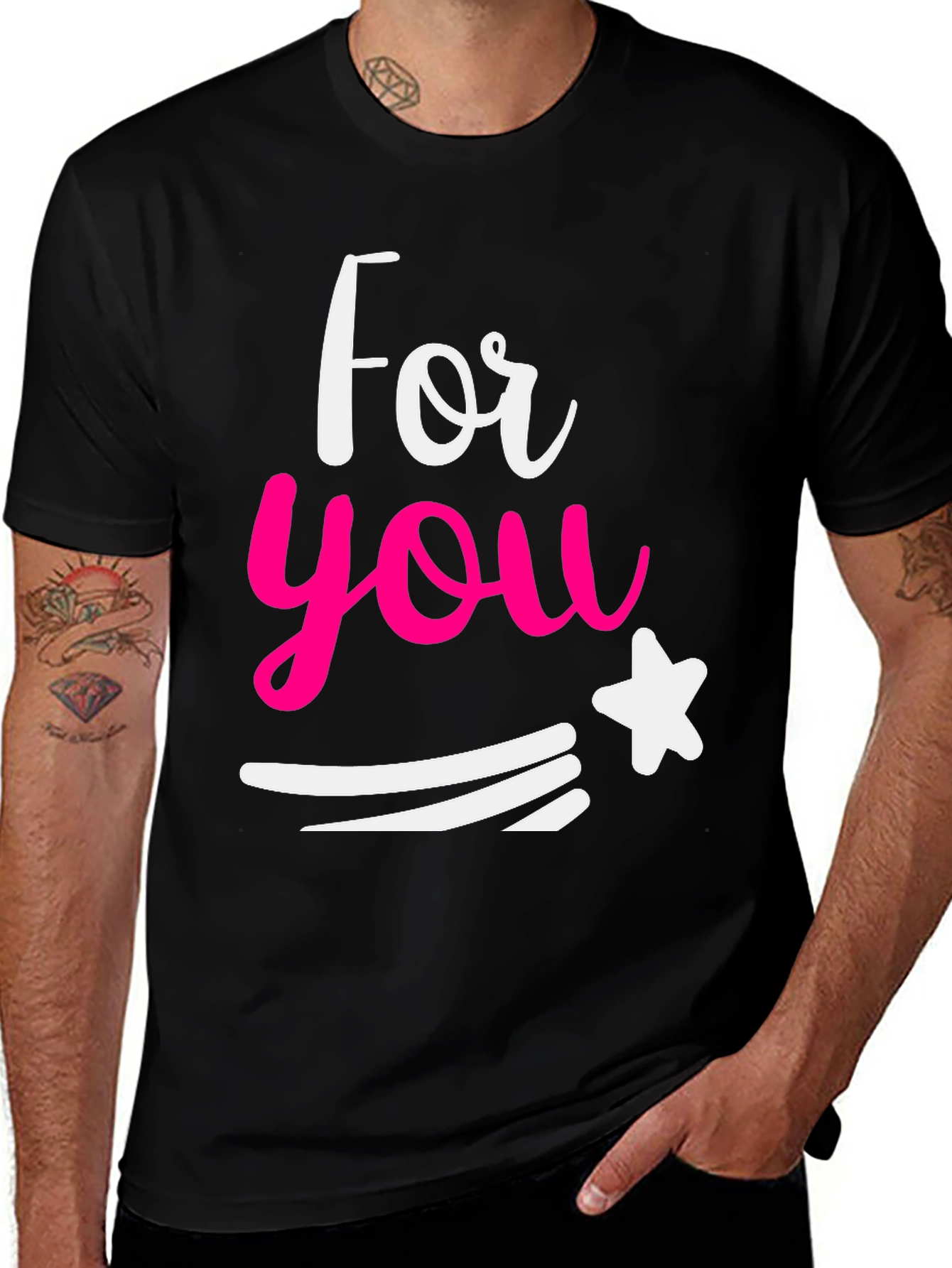 For You Graphic Tee - Stylish Cotton Blend T-Shirt