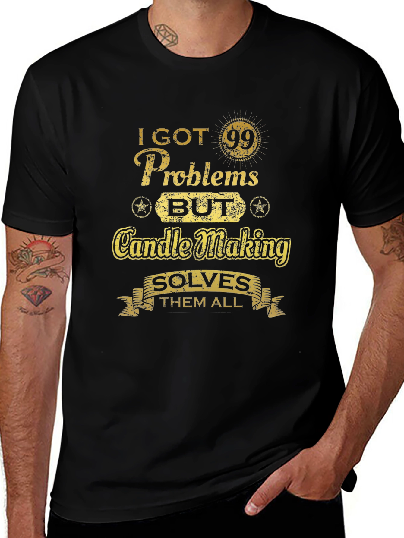 Variant 18 of Candle Making Solves All My Problems T-Shirt