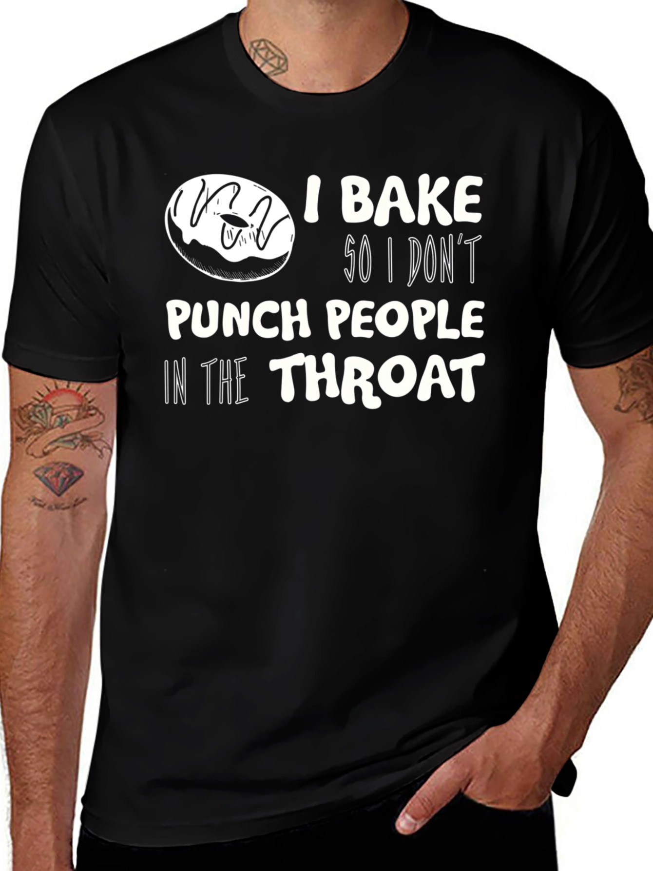 Variant 12 of I Bake So I Don't Punch People T-Shirt