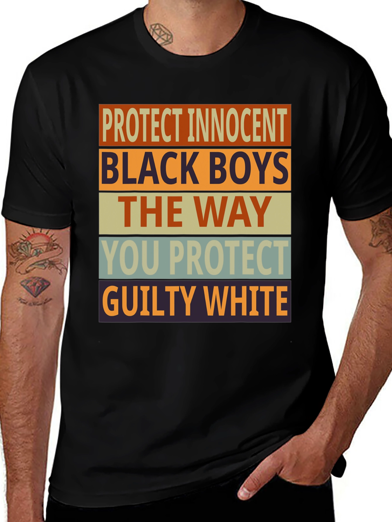 Variant 11 of Protect Innocent Black Boys Graphic Tee