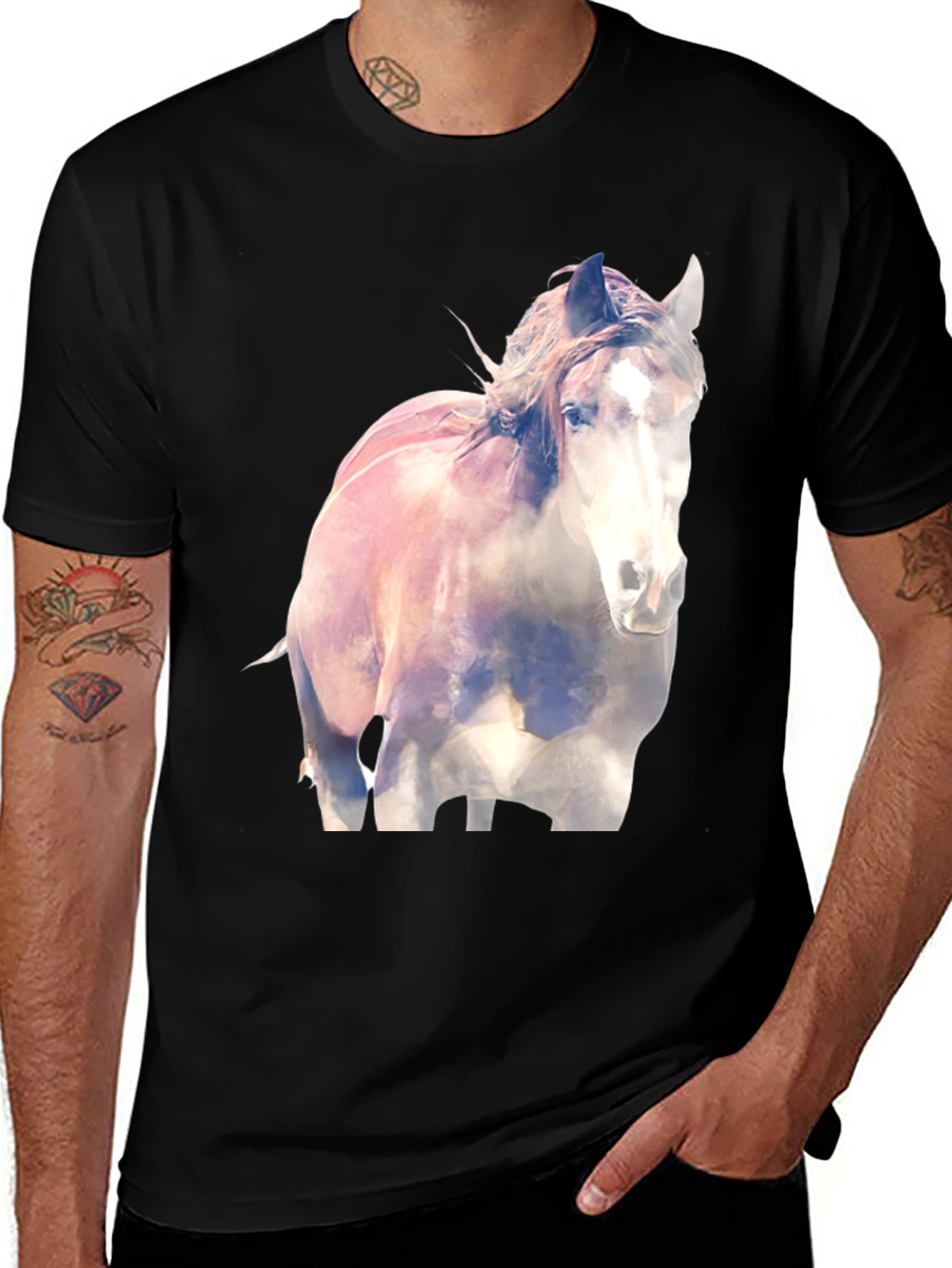Variant 25 of Horse Graphic T-Shirt - Artistic Design