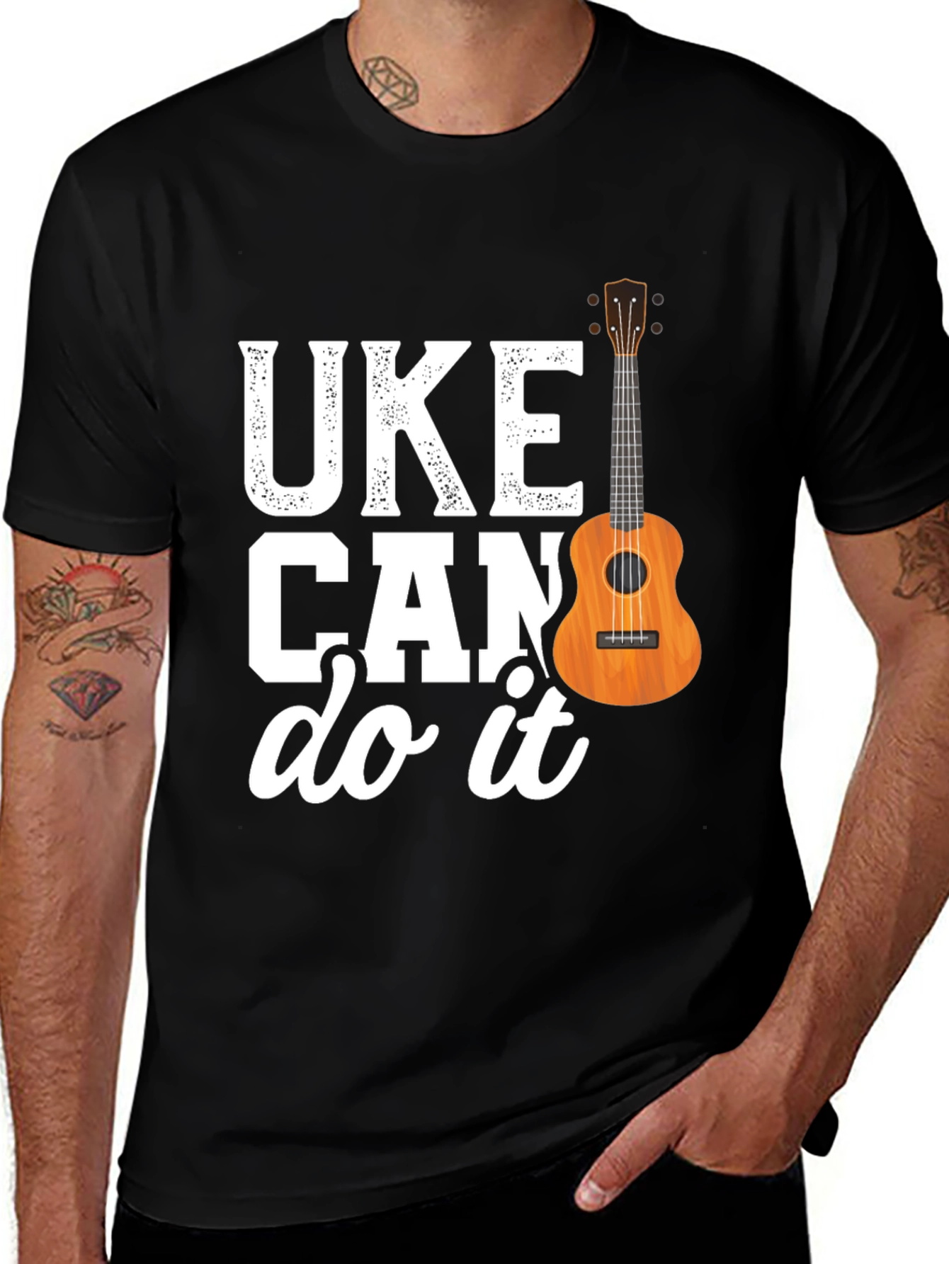 Variant 4 of UKE Can Do It T-Shirt - Ukulele Player Gift