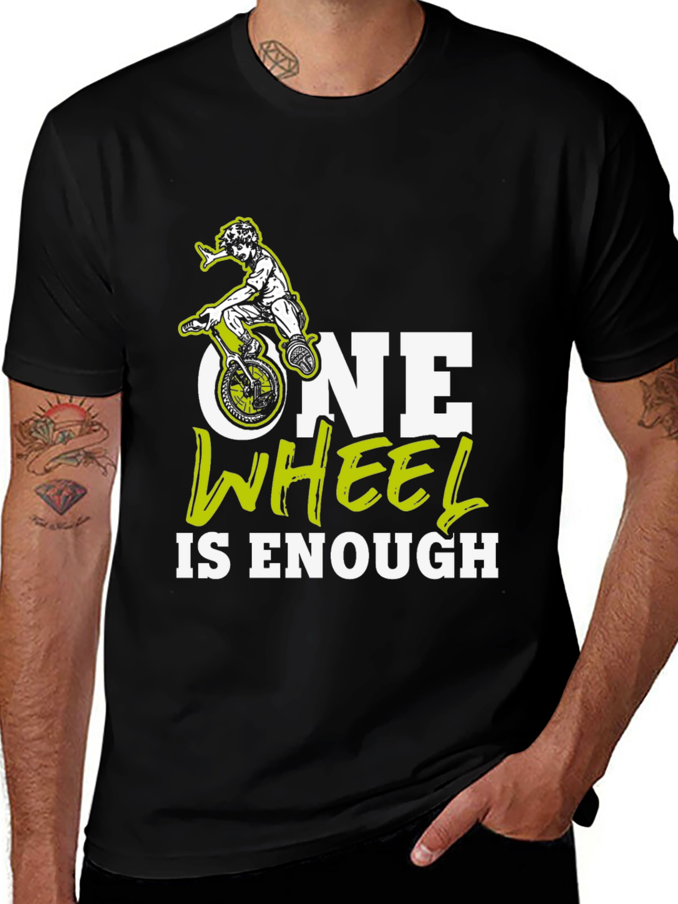 Variant 28 of One Wheel is Enough Graphic Tee