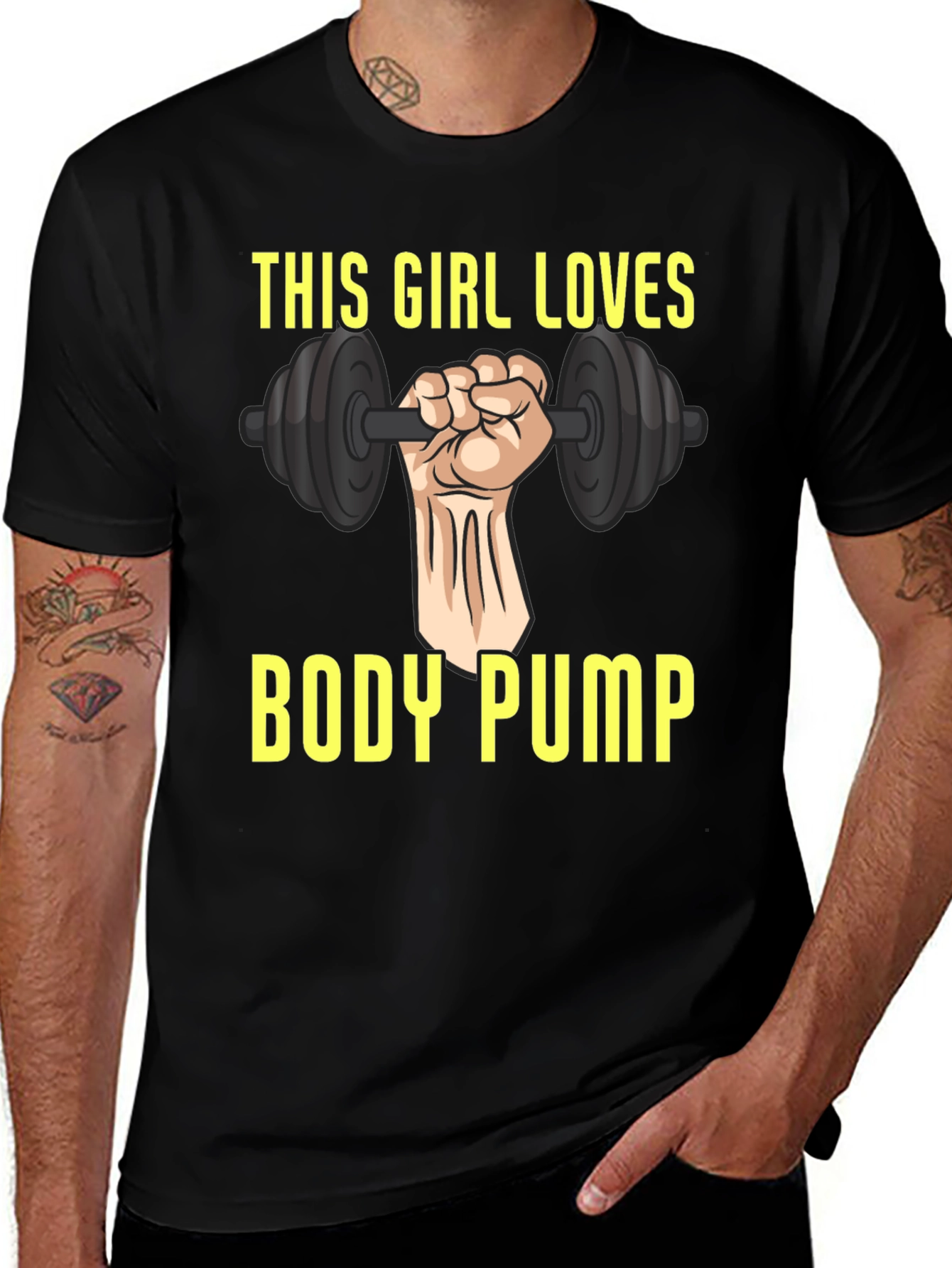 This Girl Loves Body Pump Graphic T-Shirt