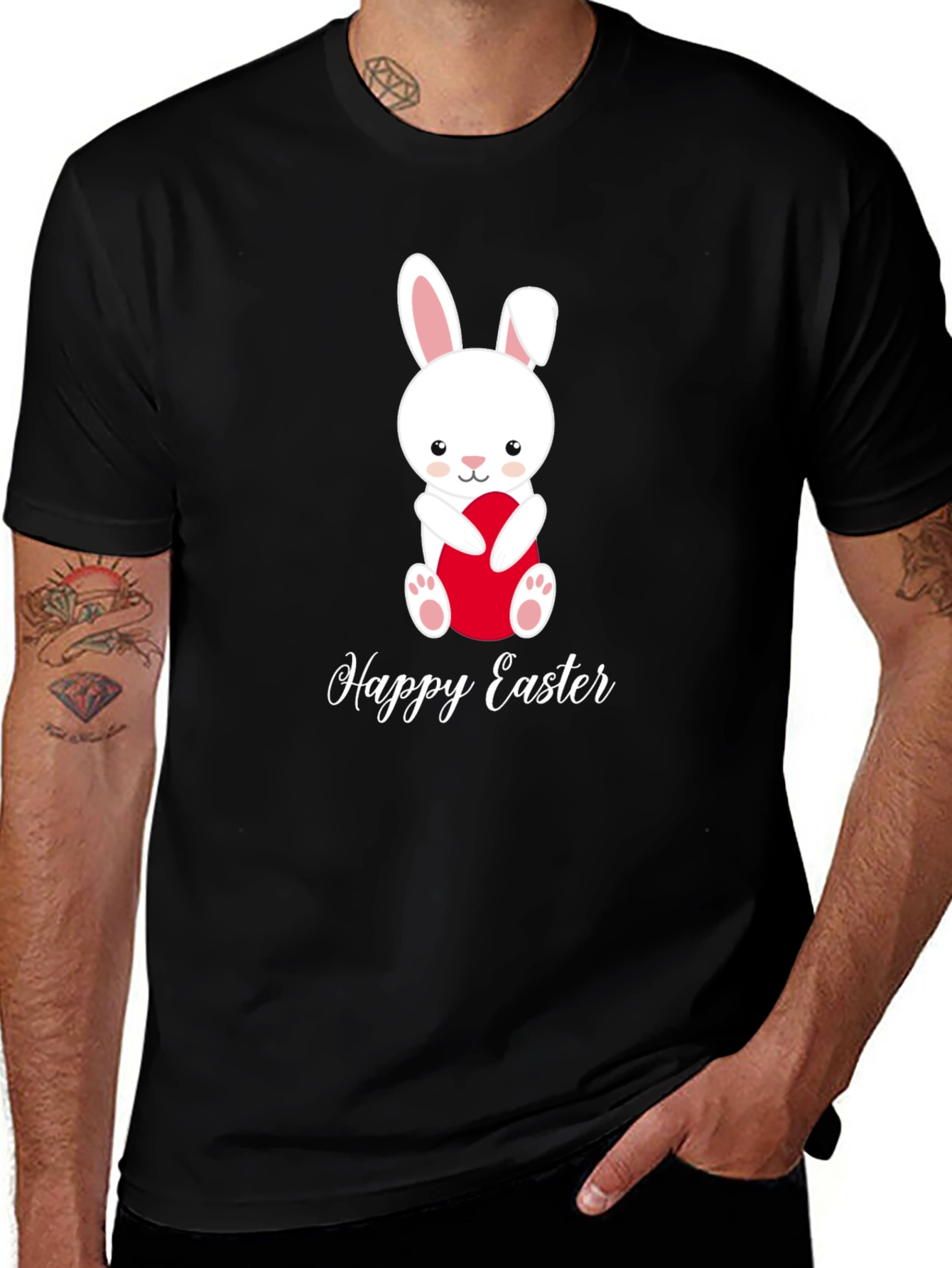 Easter Bunny T-Shirt - Happy Easter Cute Graphic Tee