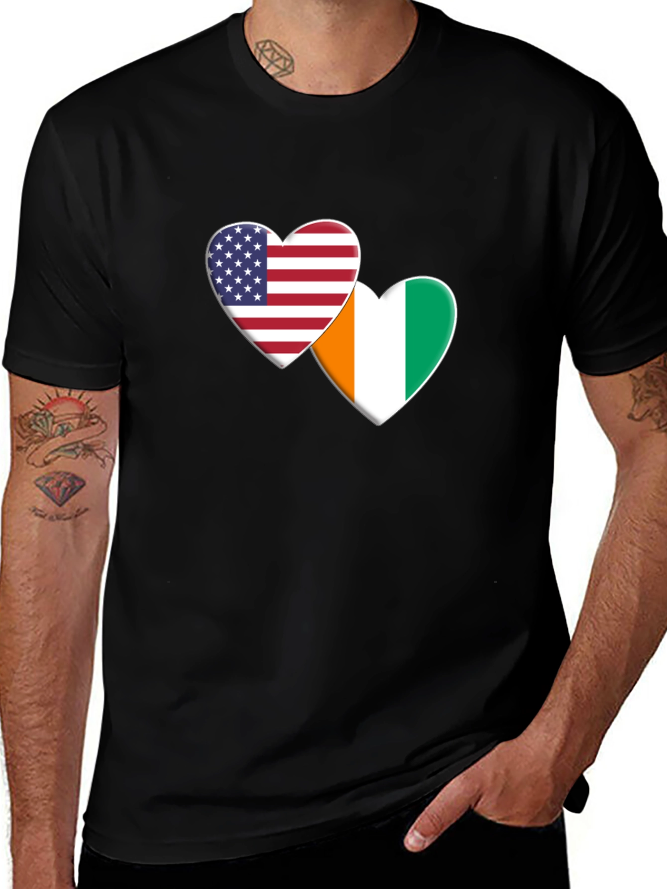 USA & Ivory Coast Love T-Shirt
