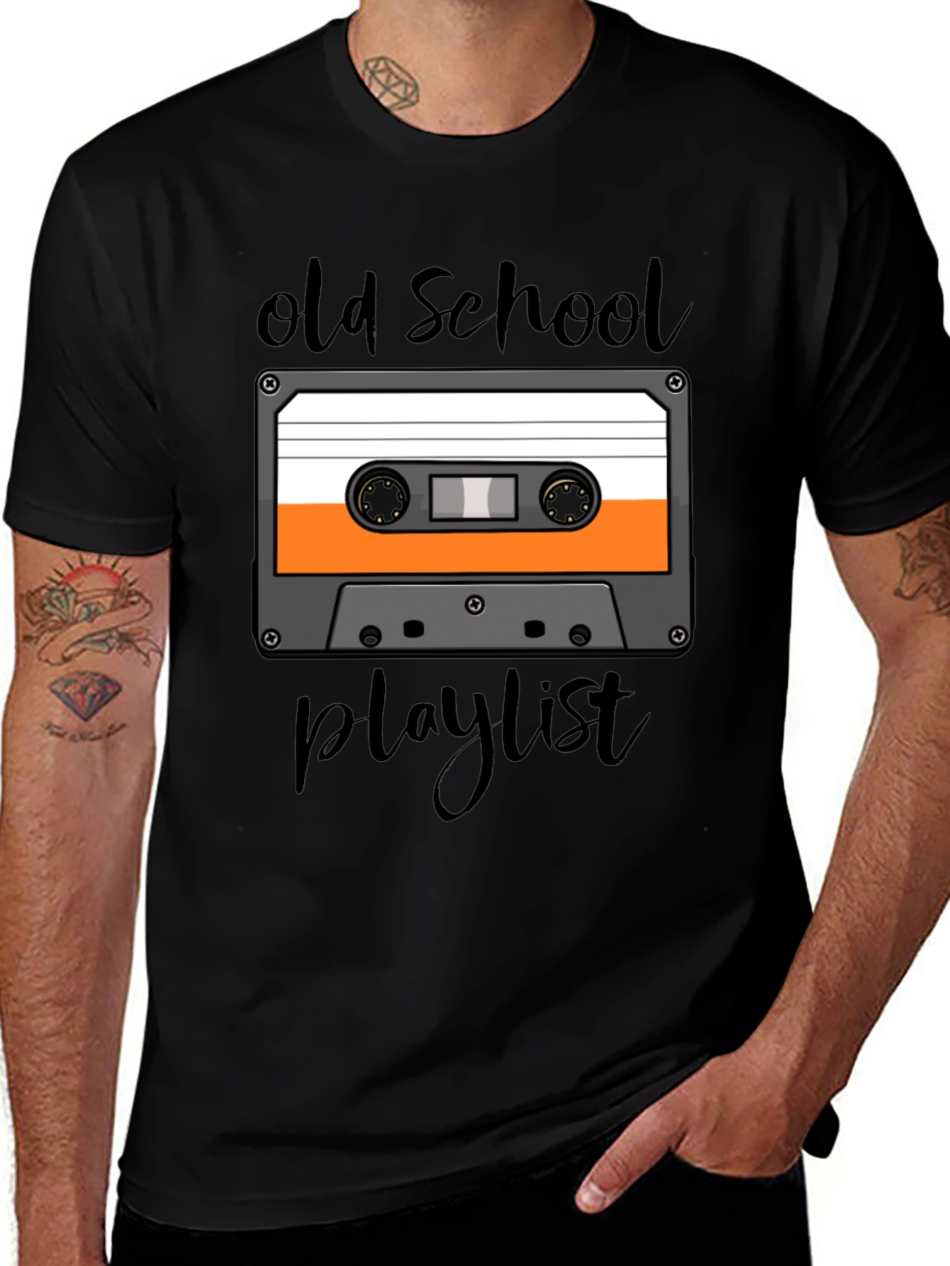 Variant 26 of Old School Playlist Graphic T-Shirt
