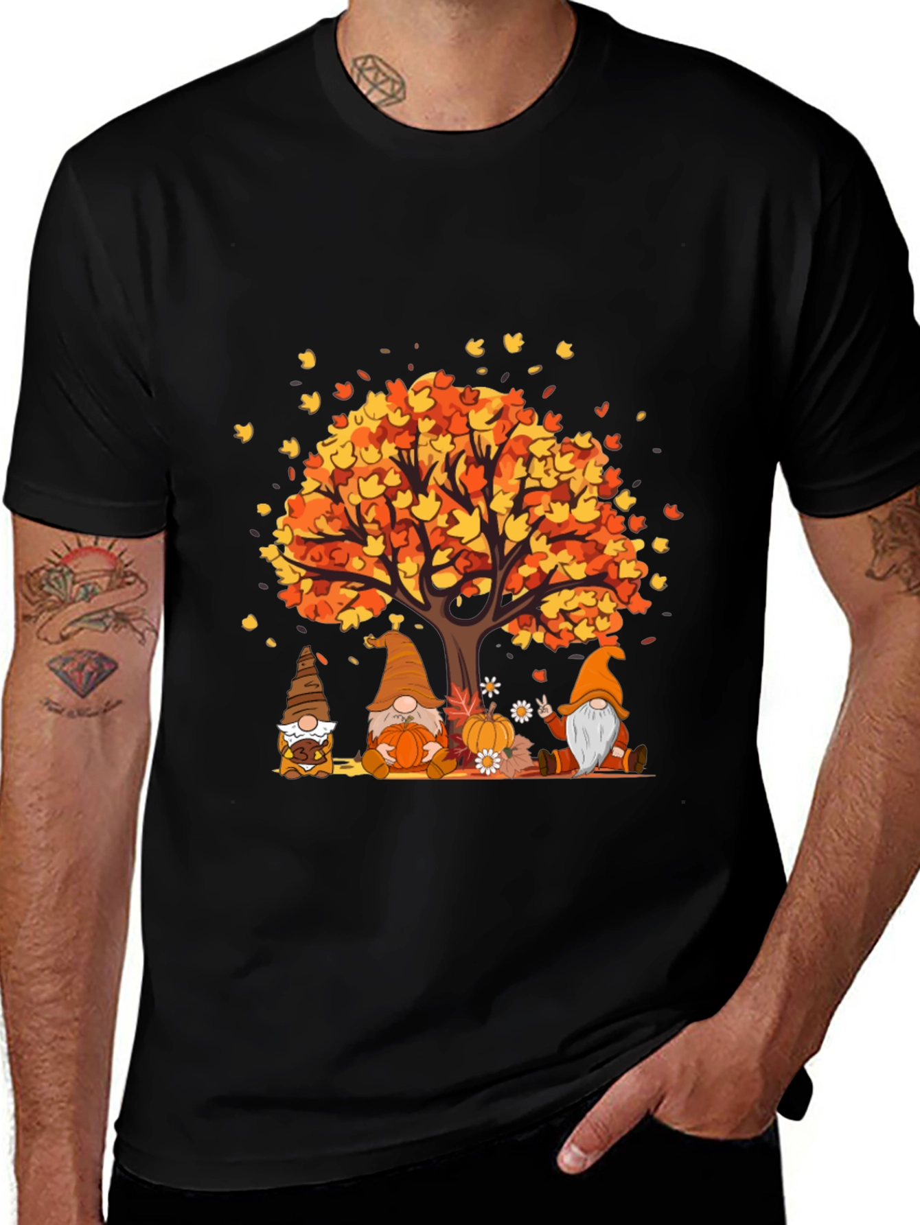 Variant 28 of Fall Gnomes T-Shirt - Autumn Harvest Tee
