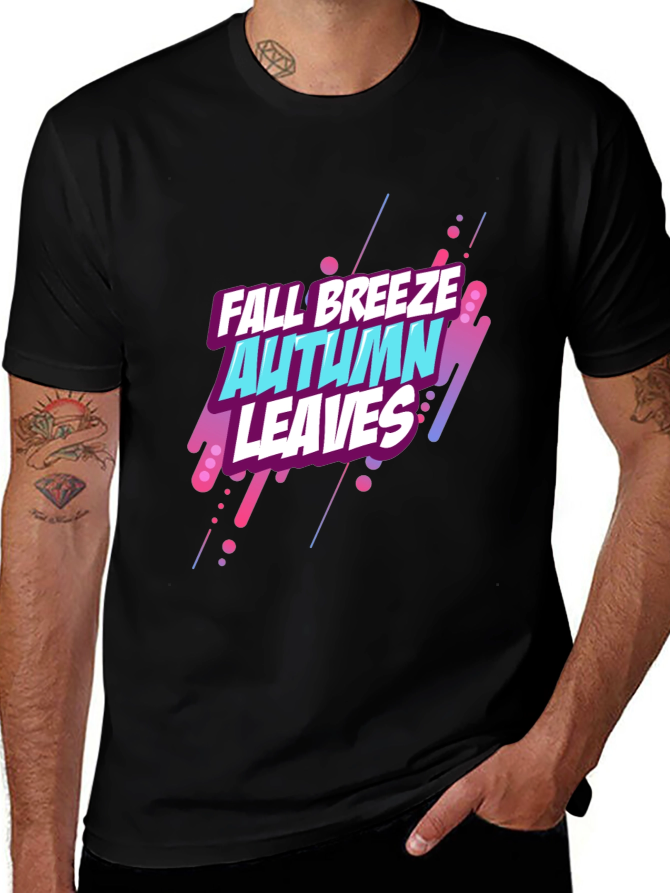 Variant 29 of Fall Breeze Autumn Leaves Graphic Tee