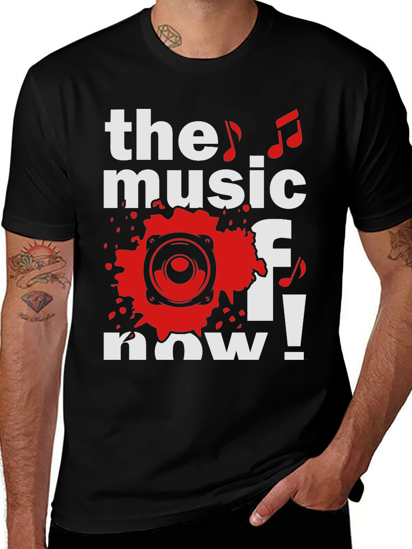 Variant 25 of The Music of Now Black Graphic Tee