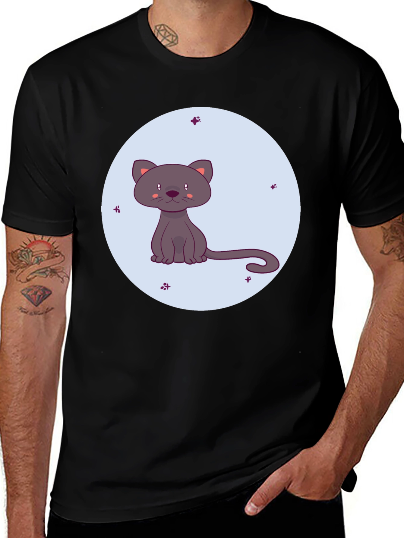 Cute Cartoon Cat T-Shirt - Soft & Stylish