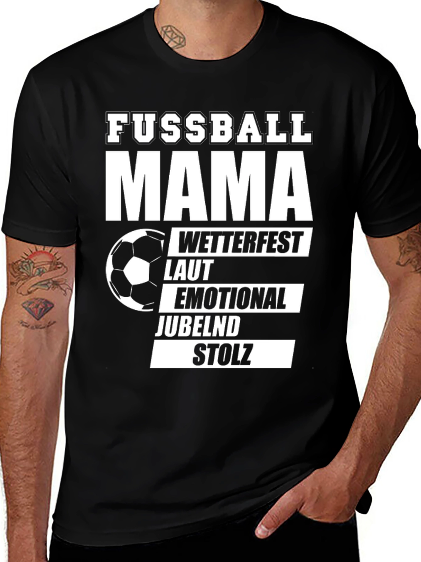 Variant 30 of Fussball Mama T-Shirt - Soccer Mom Pride