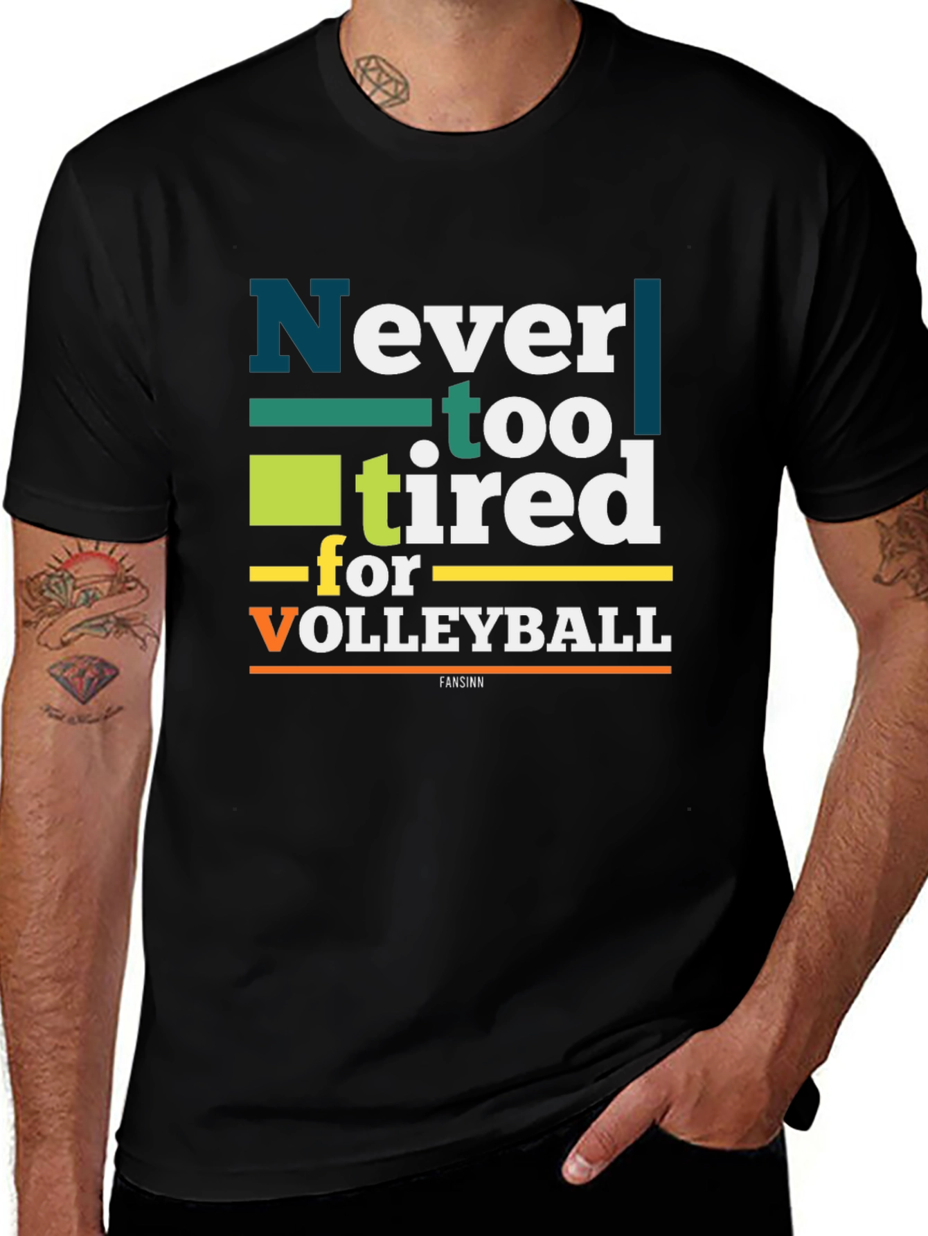 Variant 16 of Never Too Tired Volleyball T-Shirt