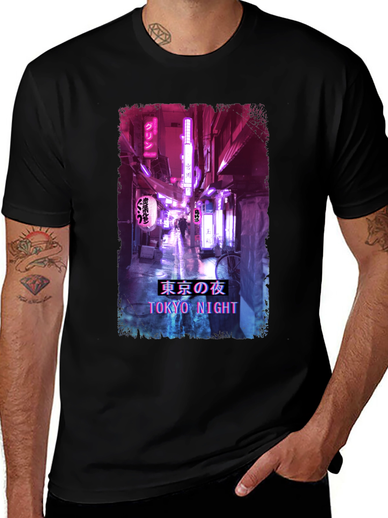 Tokyo Night Streetwear T-Shirt