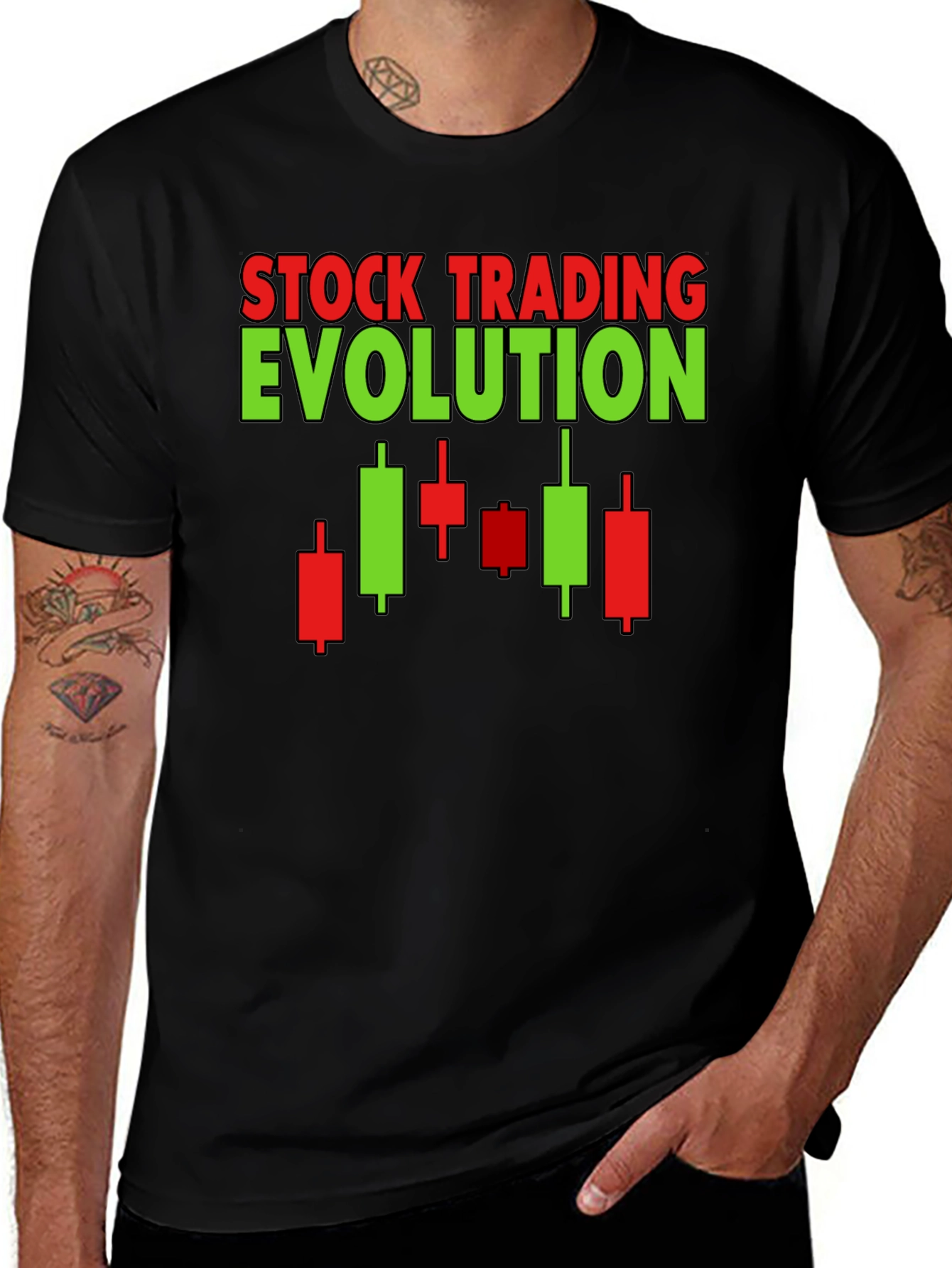Variant 2 of Stock Trading Evolution Graphic Tee