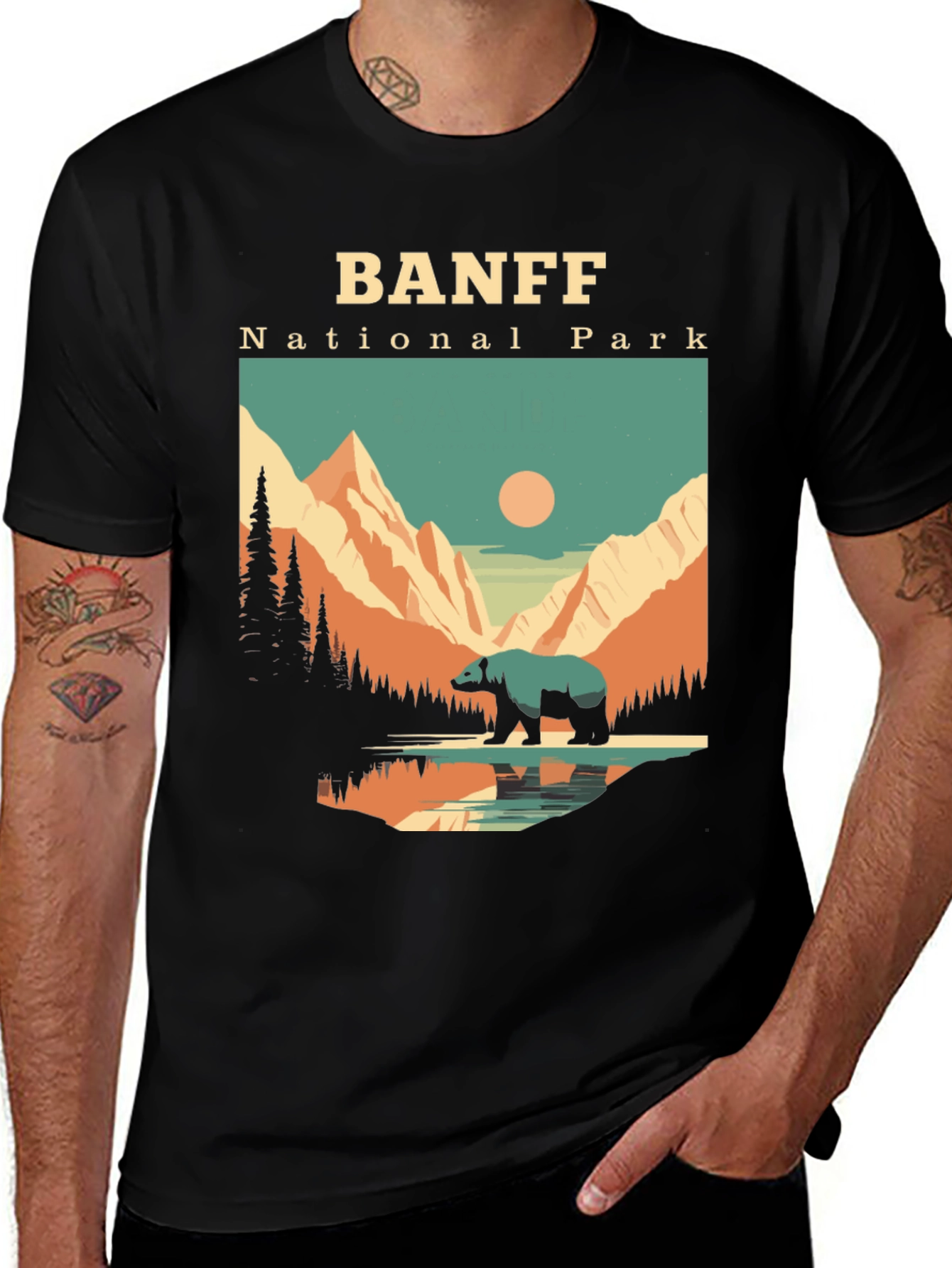Variant 28 of Banff National Park Bear Graphic Tee