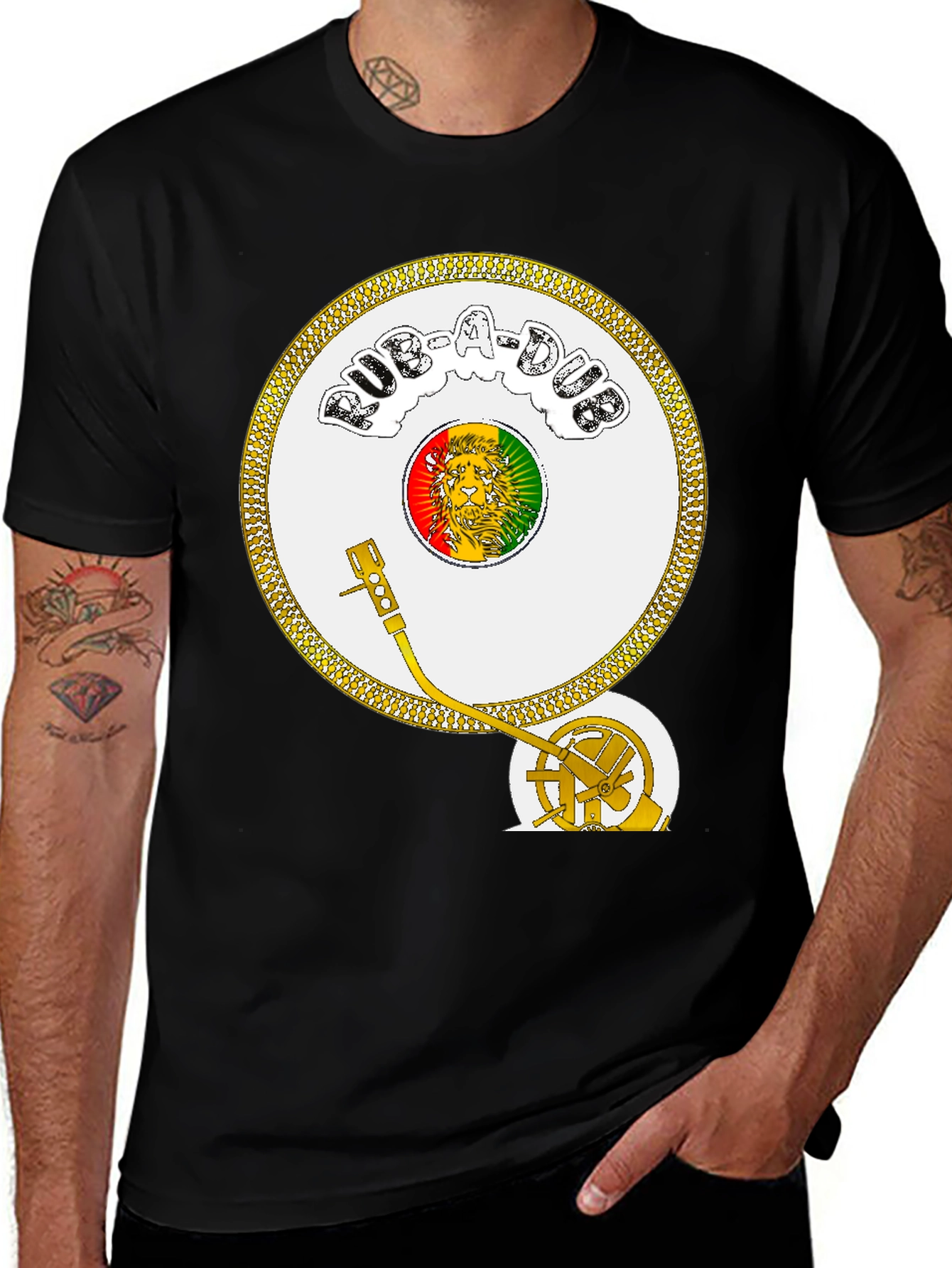 Rasta Record Player Tee