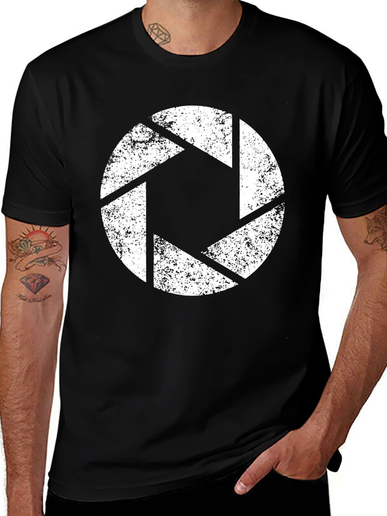 Aperture Science Logo T-Shirt - Black Cotton Tee