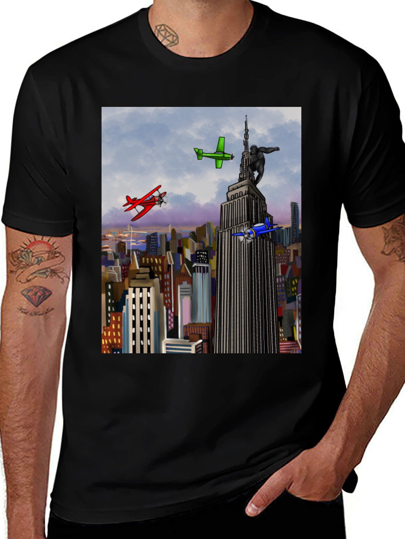 Variant 17 of King Kong Empire State Building T-Shirt
