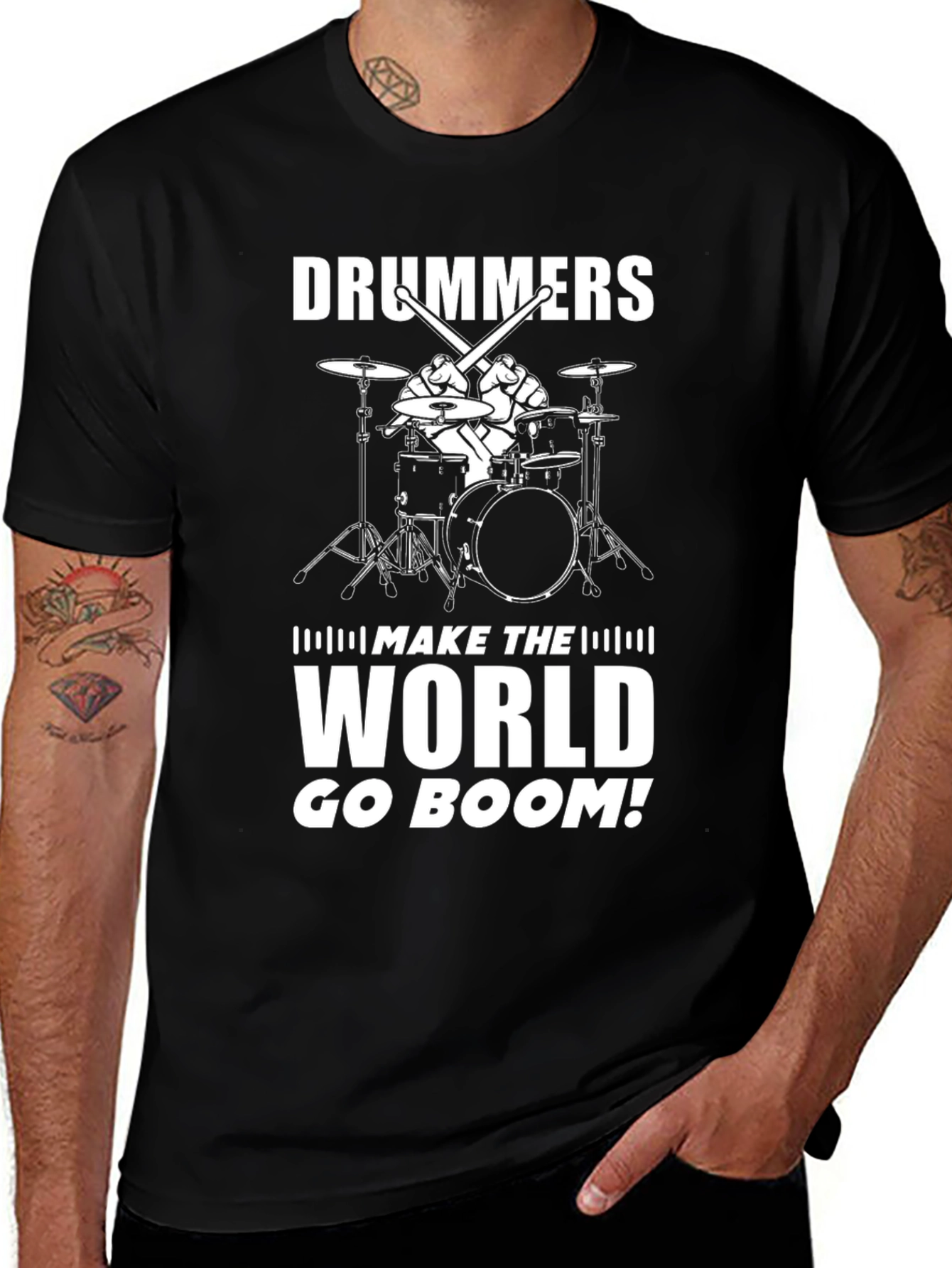 Variant 14 of Drummers Make the World Go Boom T-Shirt