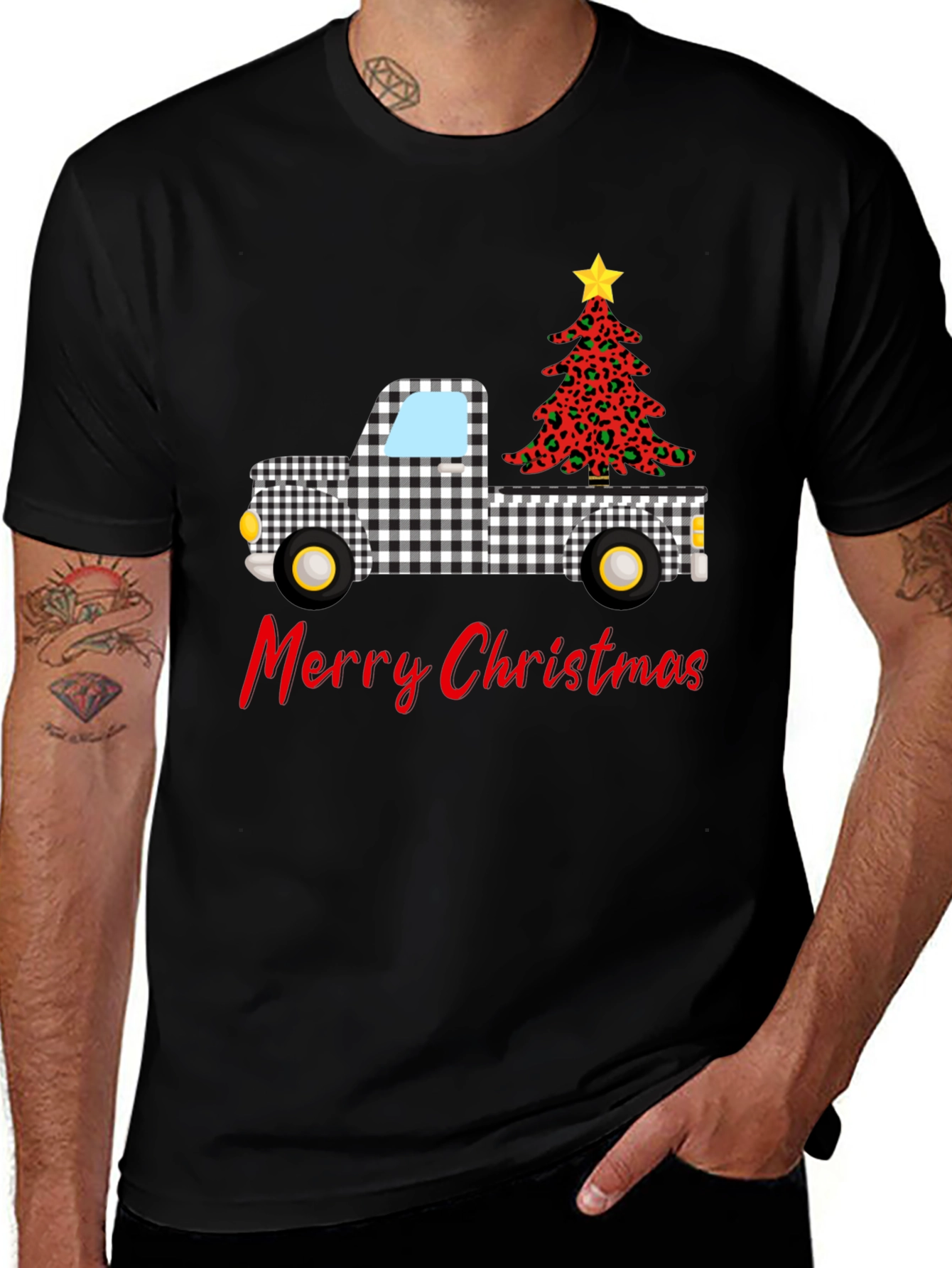 Variant 20 of Festive Christmas Truck Graphic Tee
