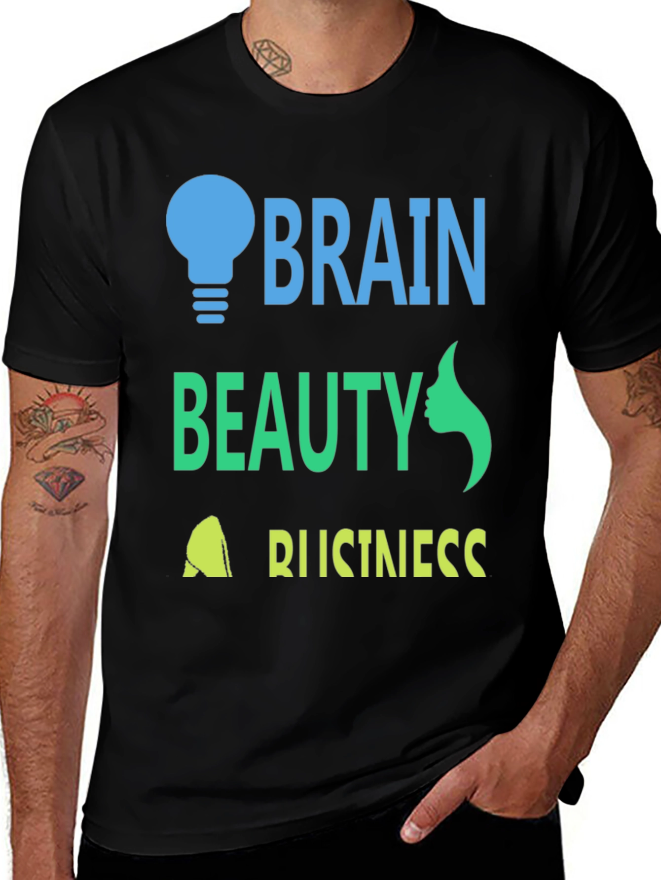 Variant 17 of Brain Beauty Business T-Shirt - Stylish Graphic Tee