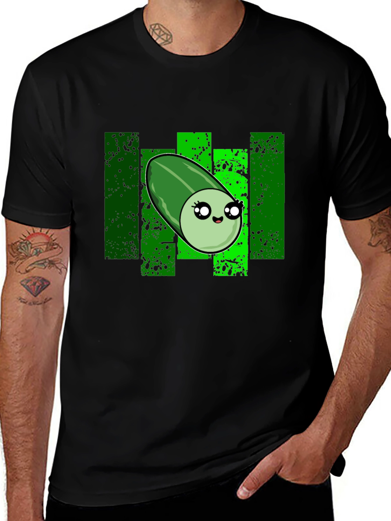 Variant 8 of Kawaii Pickle Graphic Tee - Cute & Trendy