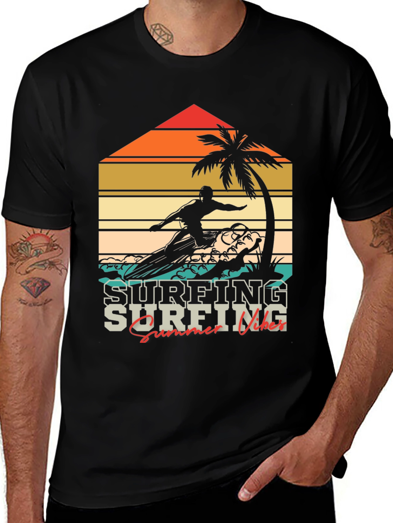 Variant 7 of Retro Surfing Vibes T-Shirt