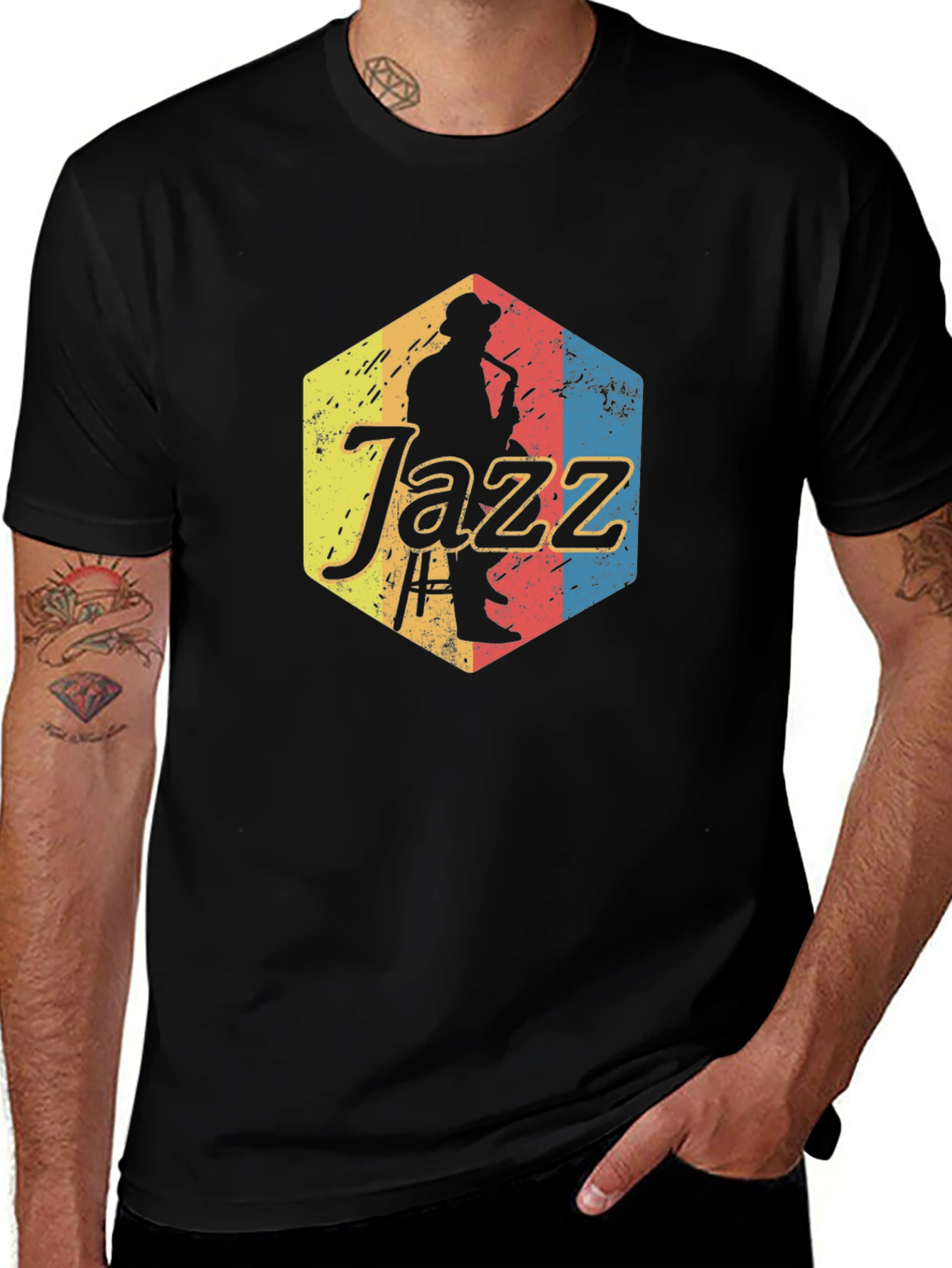 Variant 16 of Vintage Jazz Musician Graphic Tee - Cool Retro Style