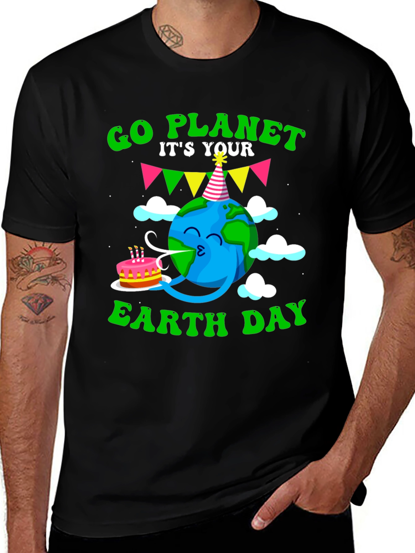 Go Planet Earth Day Graphic Tee