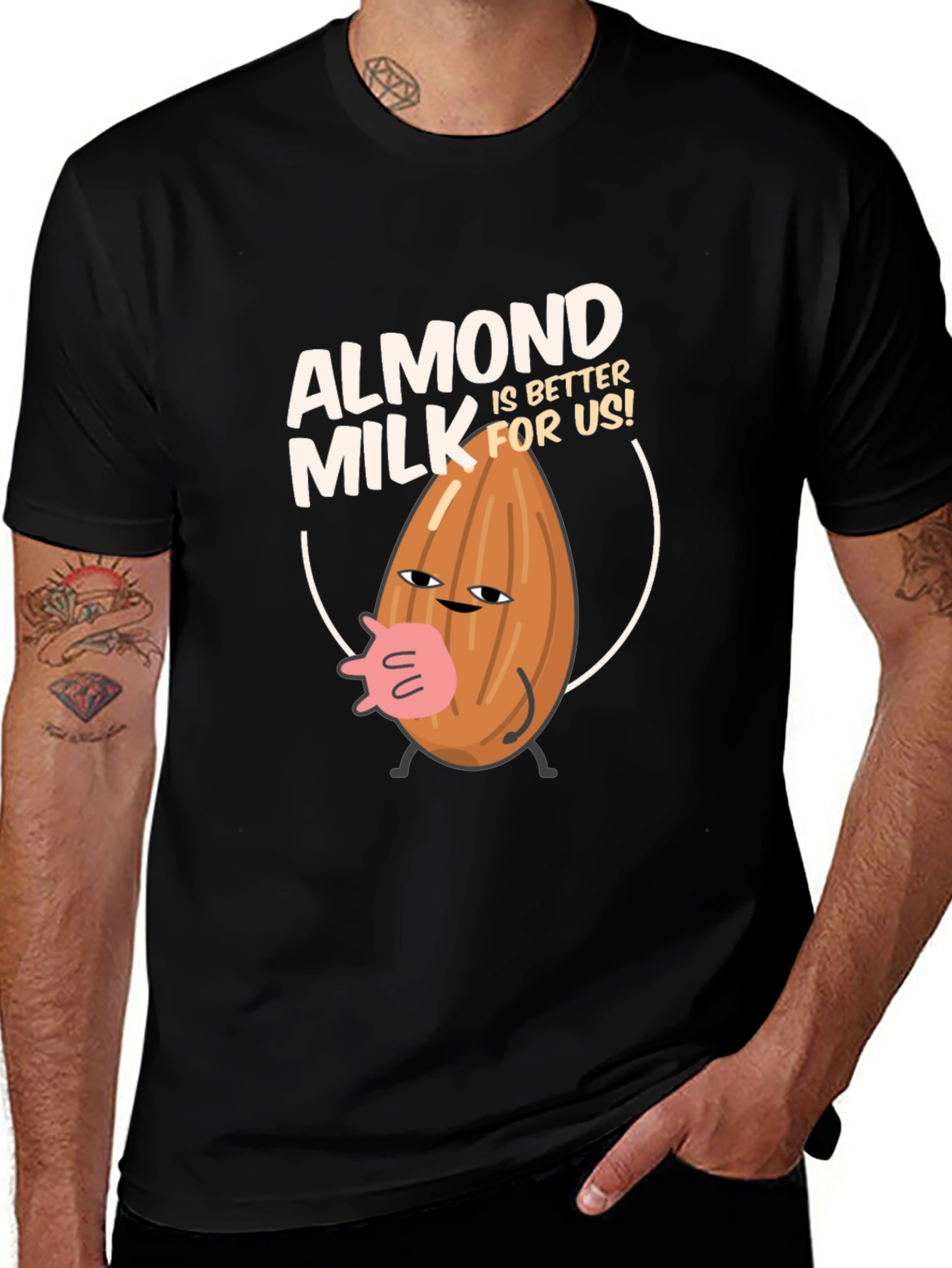 Variant 11 of Almond Milk T-Shirt - Better For Us!