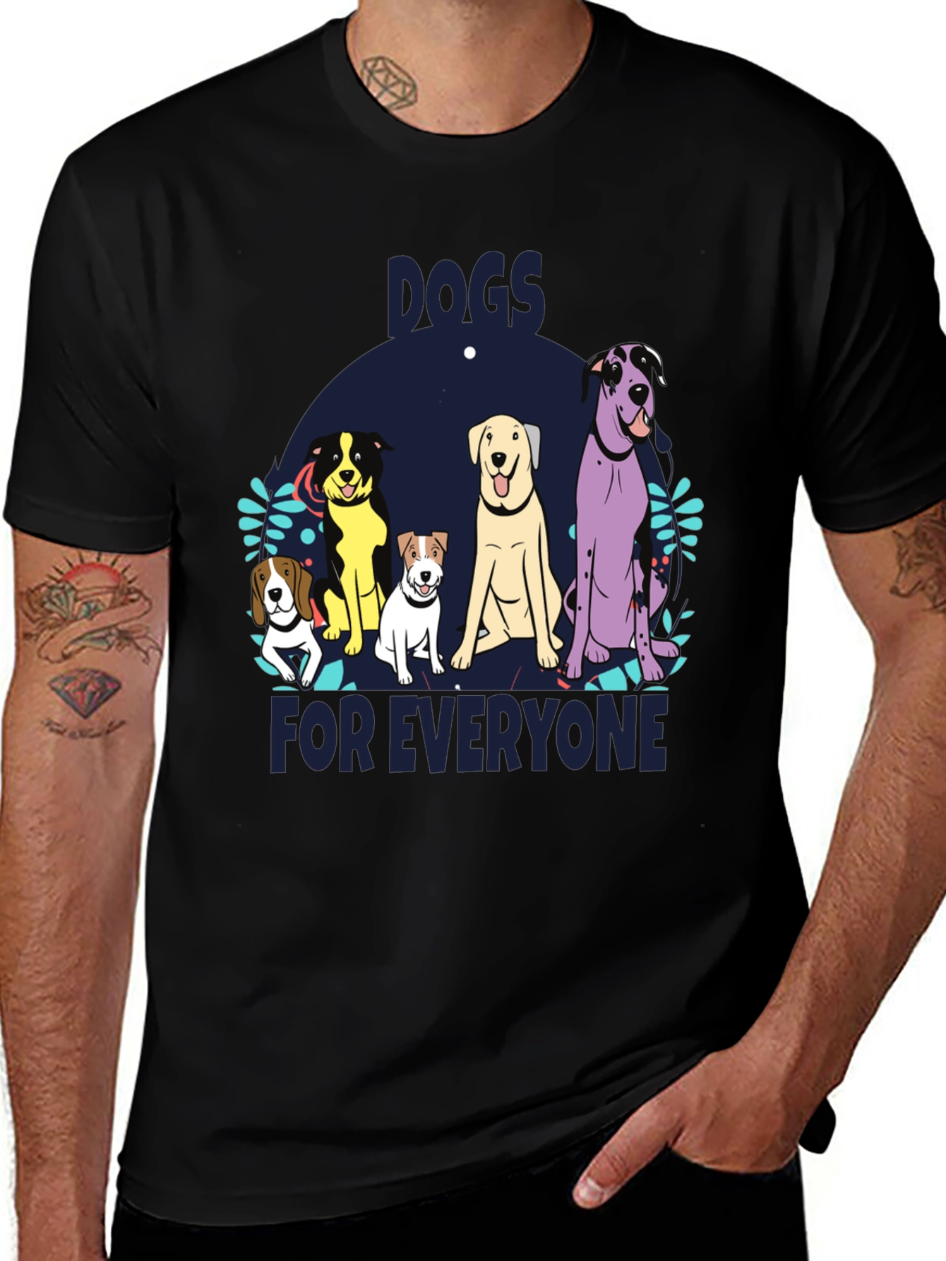 Variant 17 of Dogs For Everyone Graphic Tee