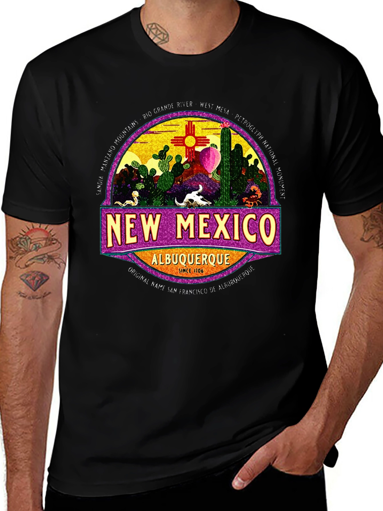 New Mexico Albuquerque Graphic T-Shirt