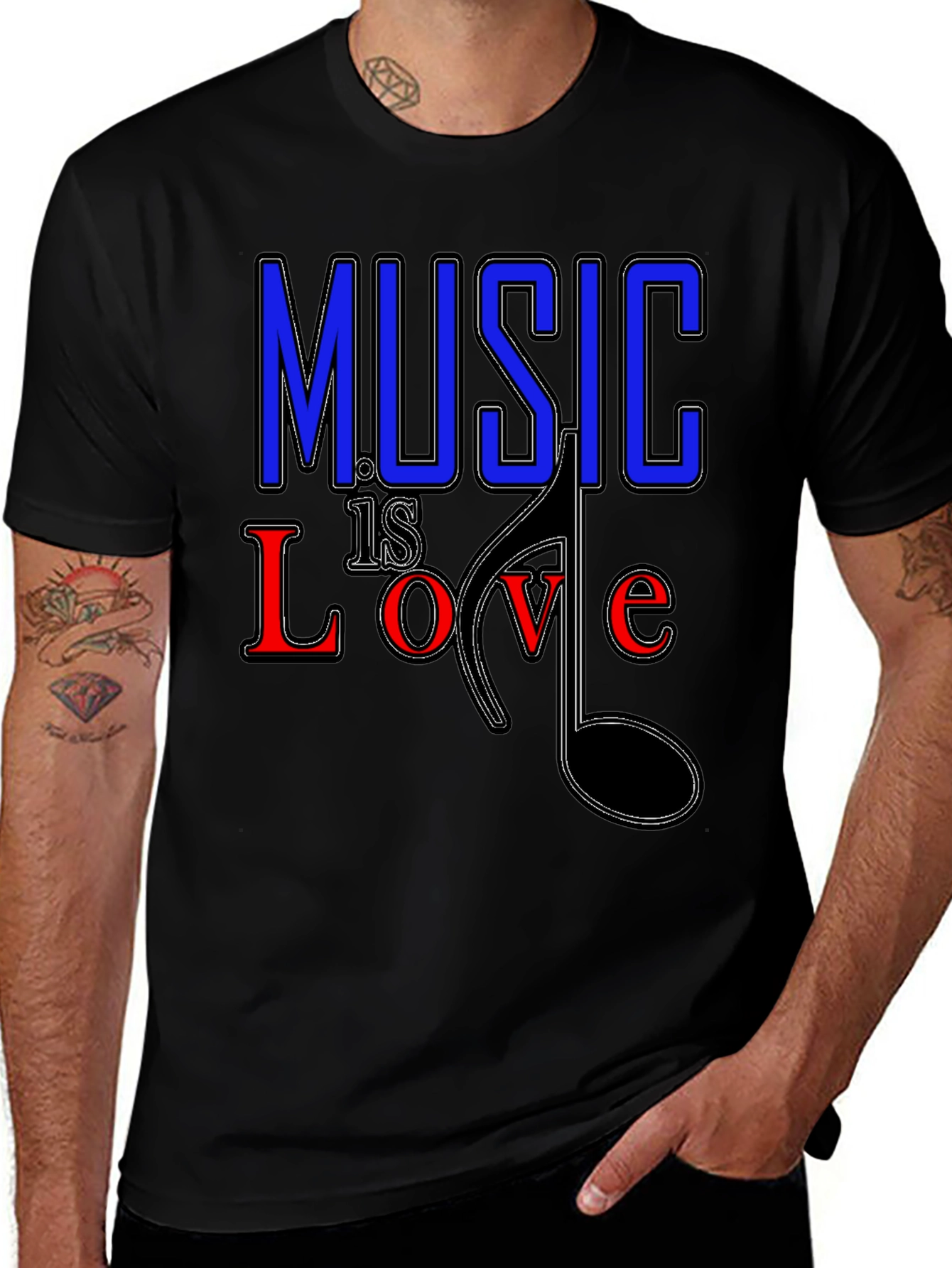 Variant 14 of Music is Love T-Shirt