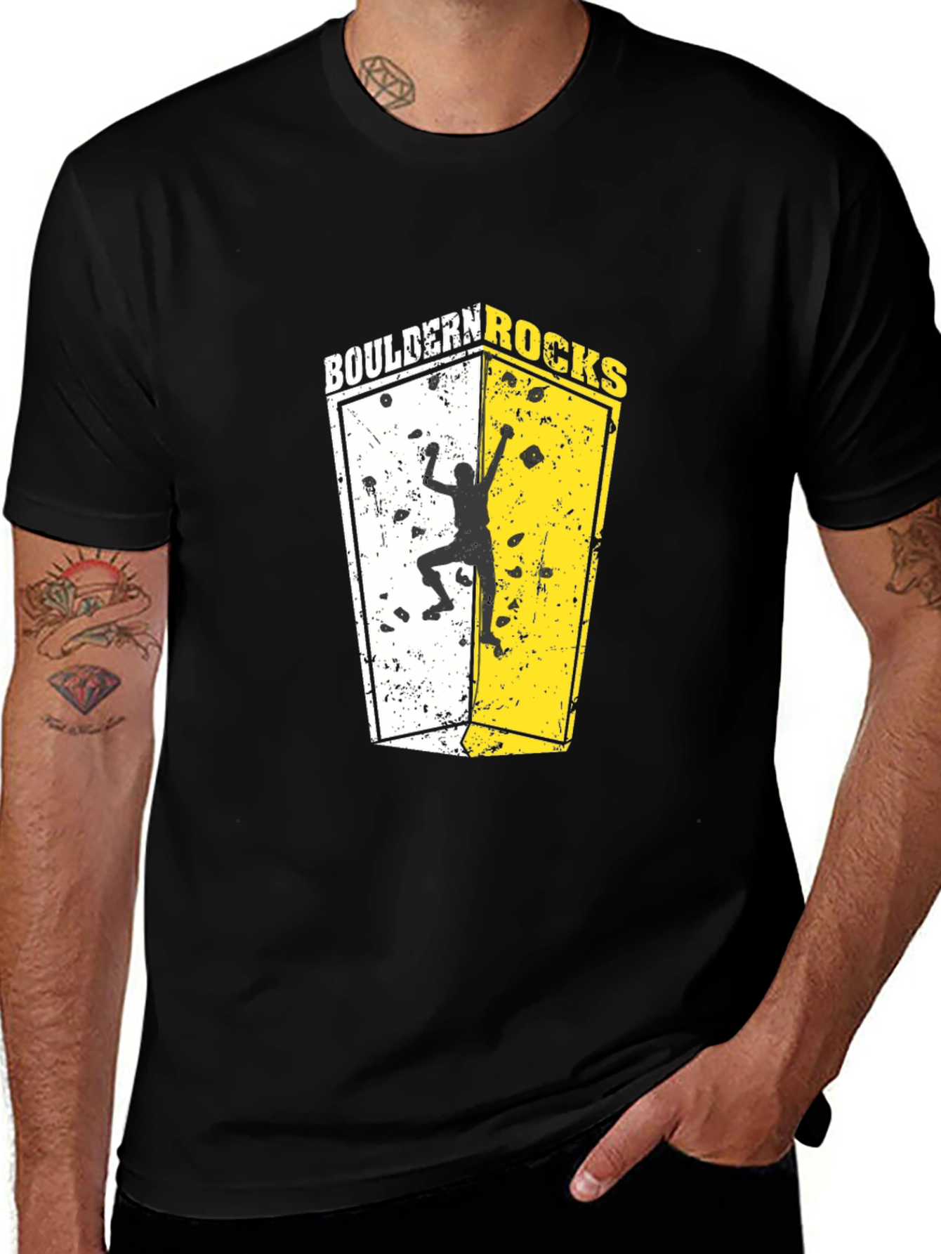 Variant 18 of Boulder Rocks Climbing T-Shirt