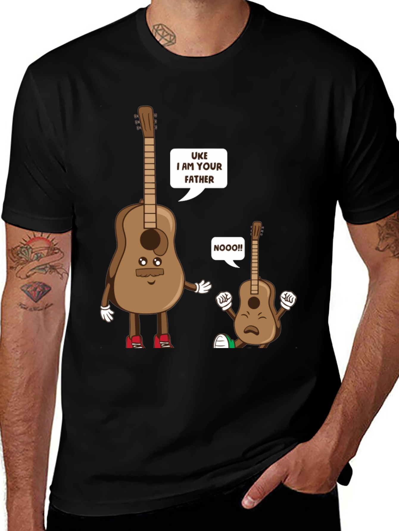 Variant 25 of Uke I am Your Father T-Shirt - Funny Guitar Pun Tee