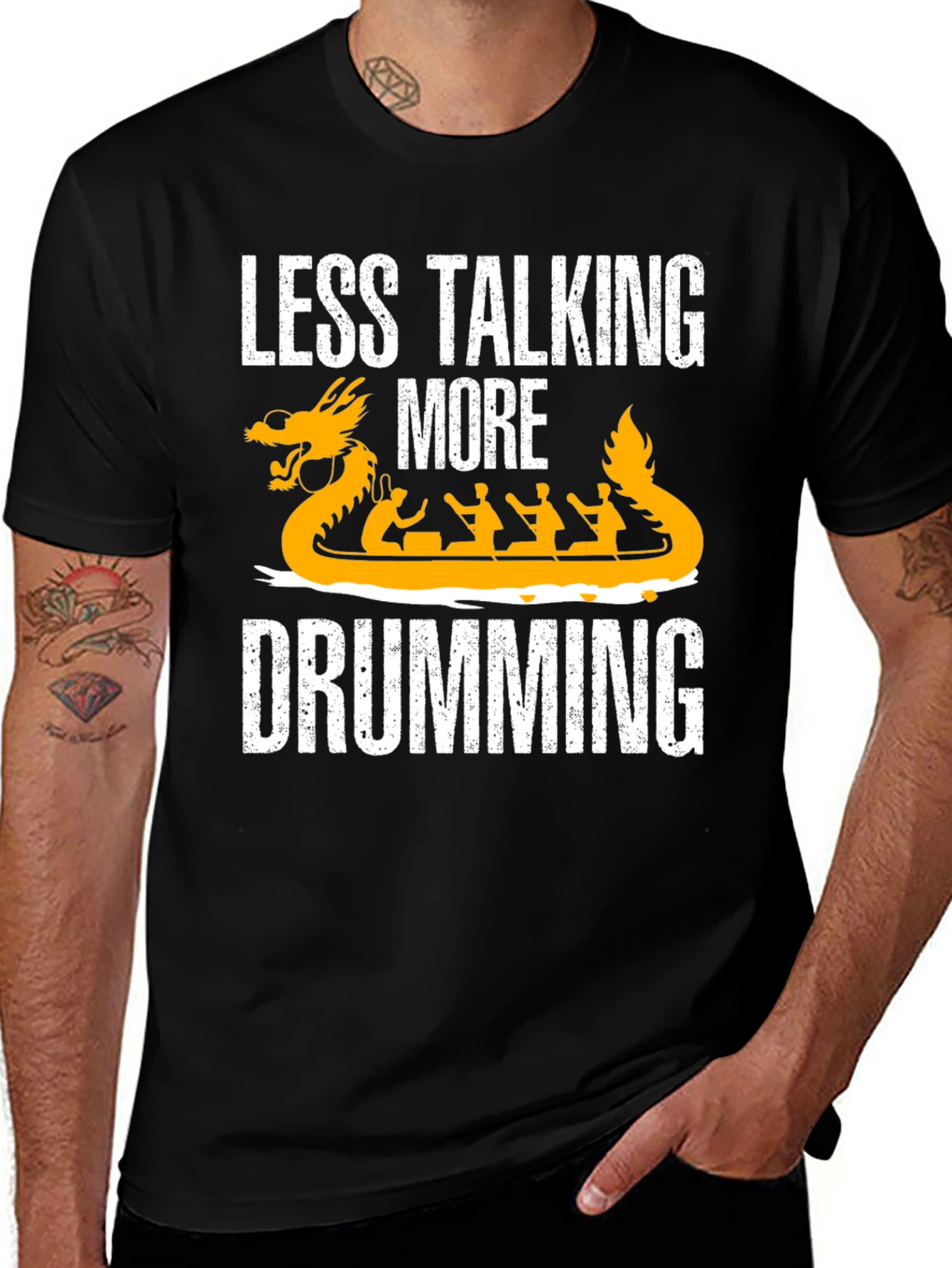 Variant 17 of Less Talking More Drumming Graphic Tee