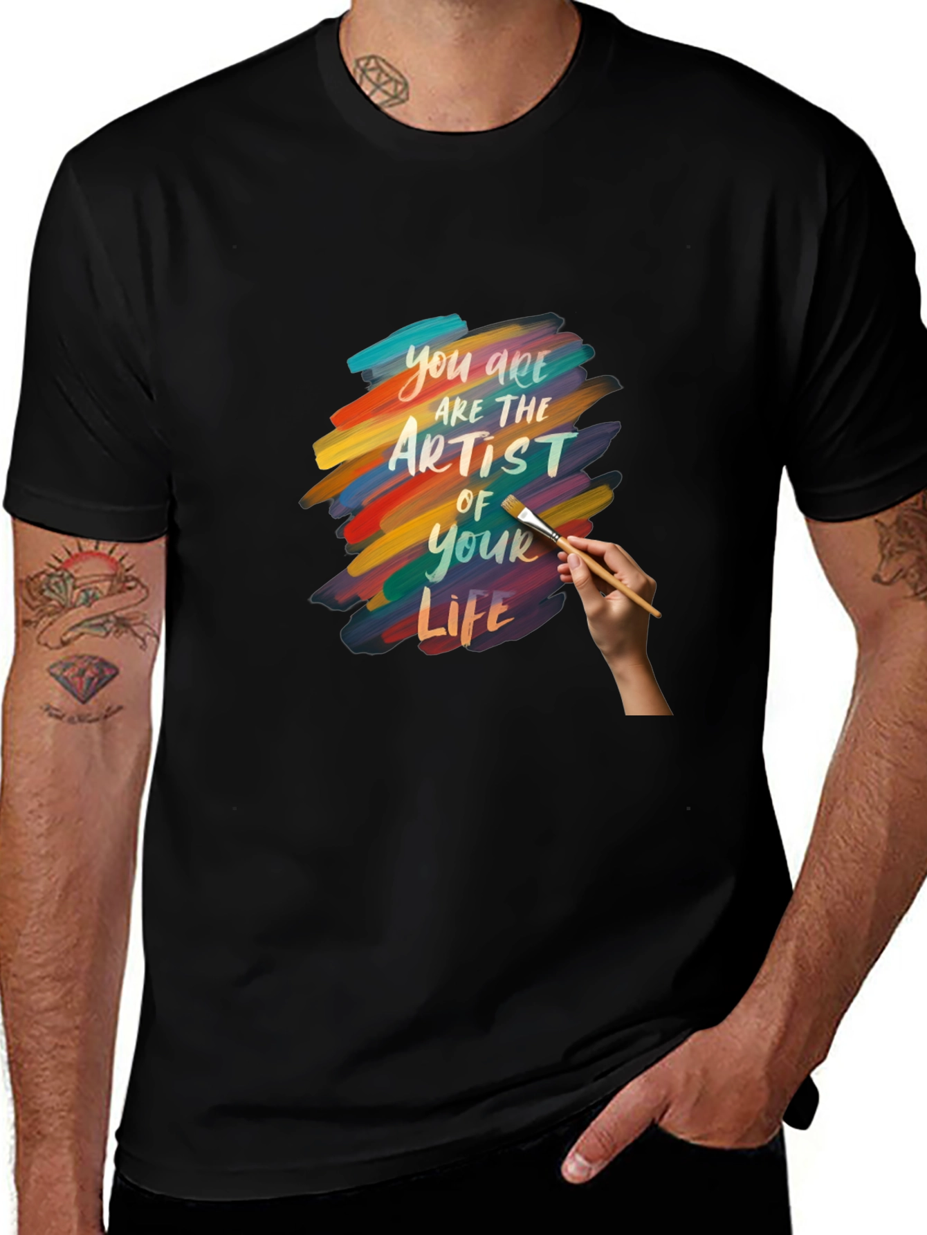 Variant 8 of Artist of Your Life Graphic Tee - Black Cotton