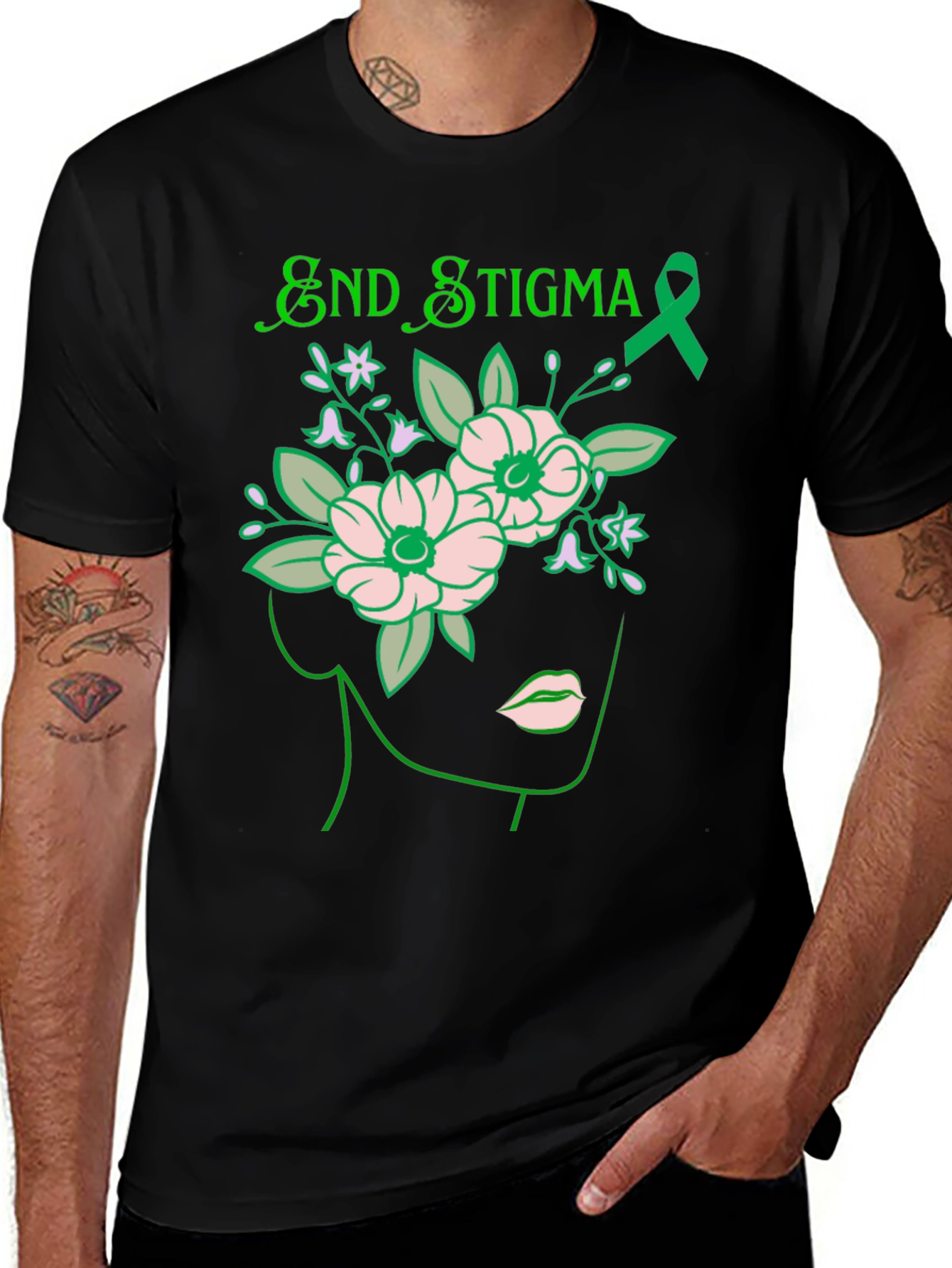 Variant 29 of End Stigma Awareness T-Shirt